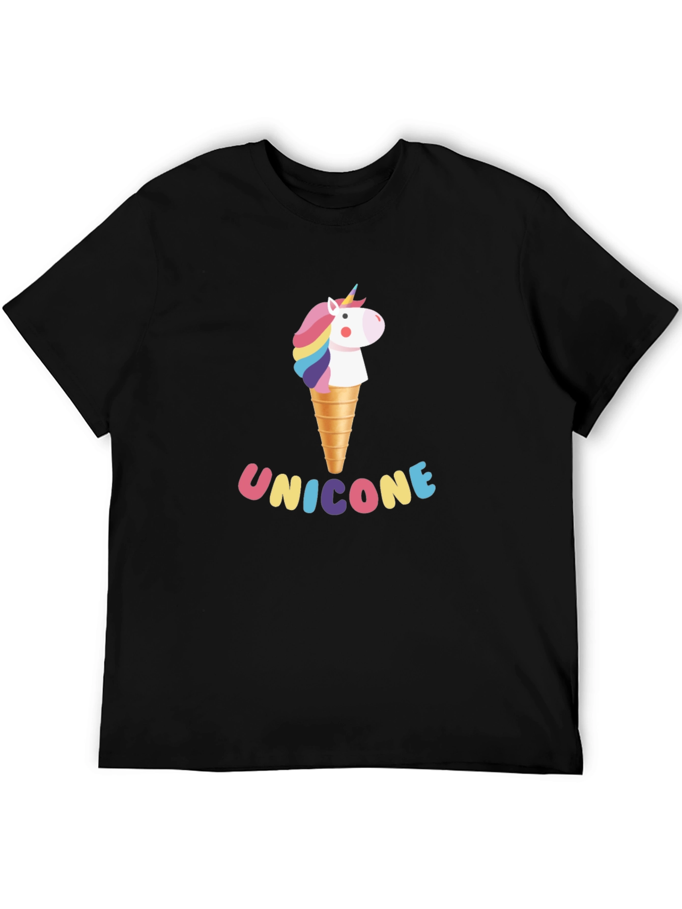 Unicone Black Graphic Tee