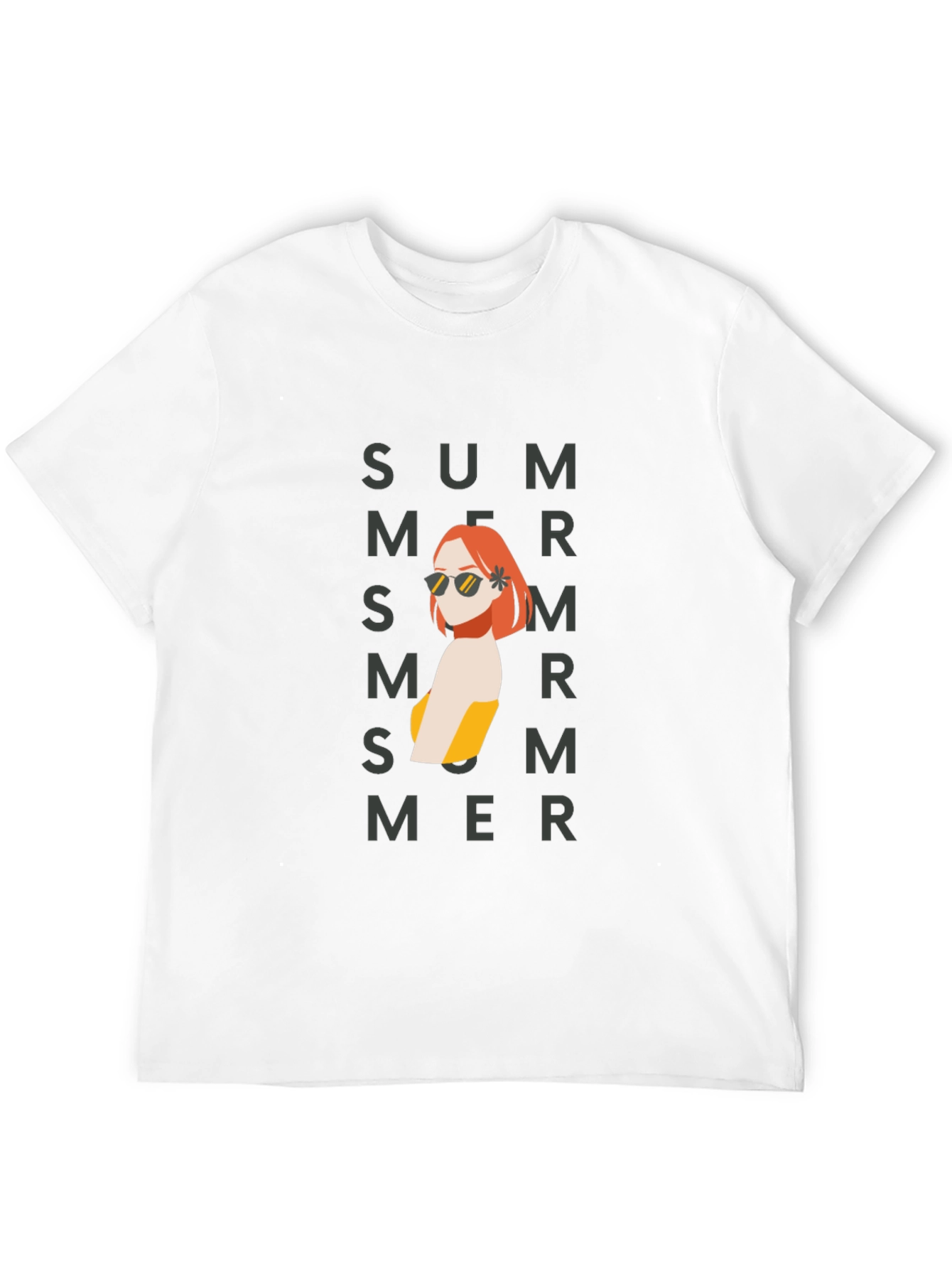 Summer Vibes Black Graphic T-Shirt