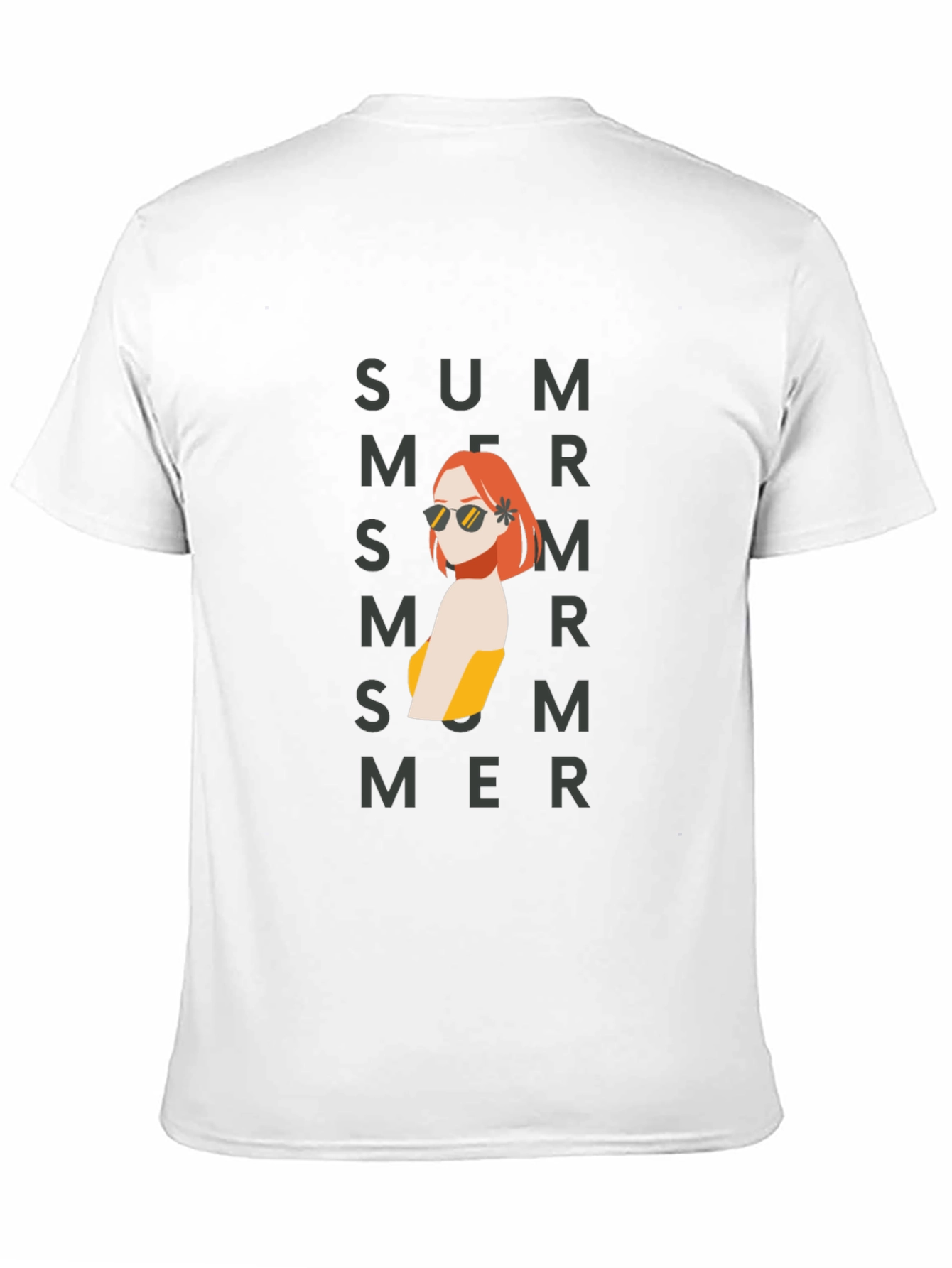 Summer Vibes Black Graphic T-Shirt