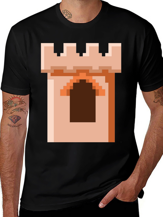Pixel Castle Tower Graphic Tee