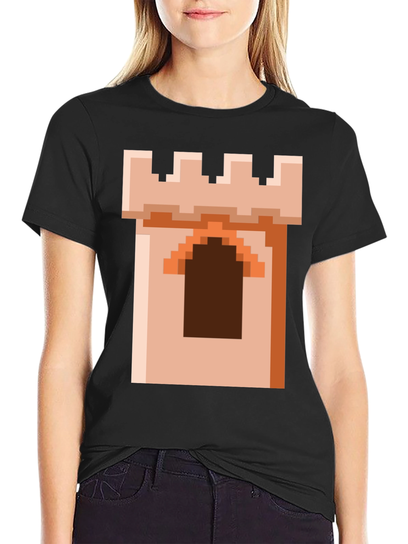 Pixel Castle Tower Graphic Tee
