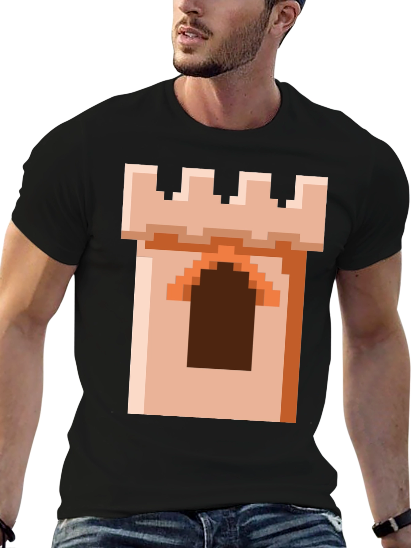 Pixel Castle Tower Graphic Tee