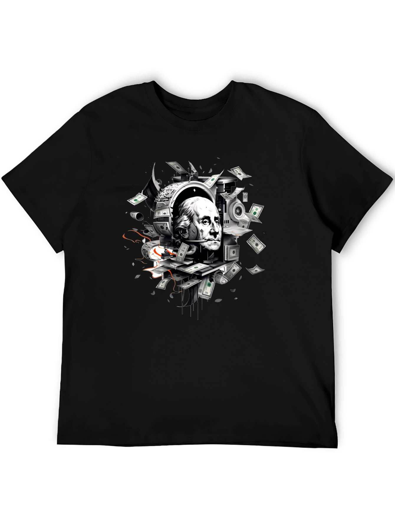 Money Mindset Graphic T-Shirt - Black