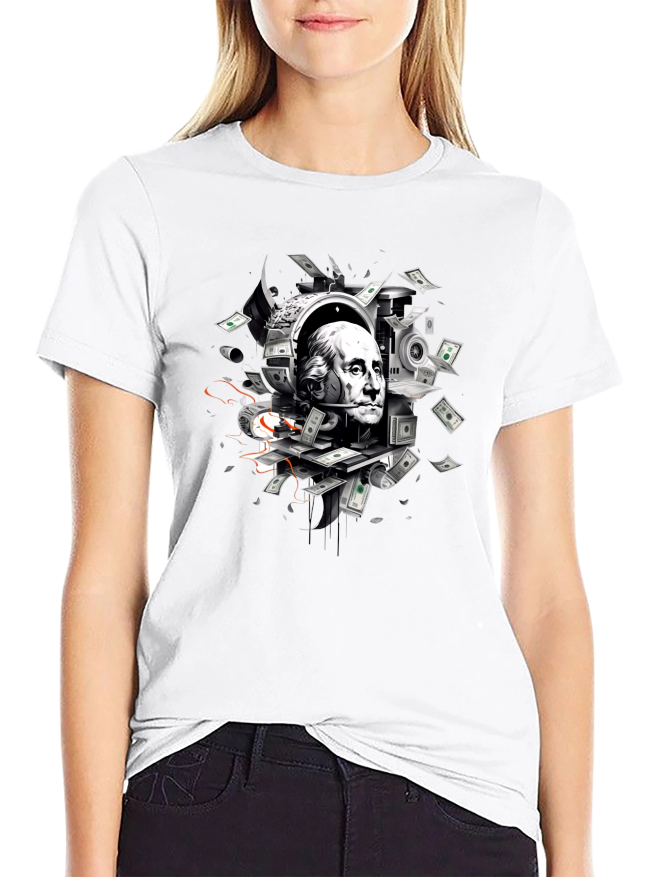 Money Mindset Graphic T-Shirt - Black
