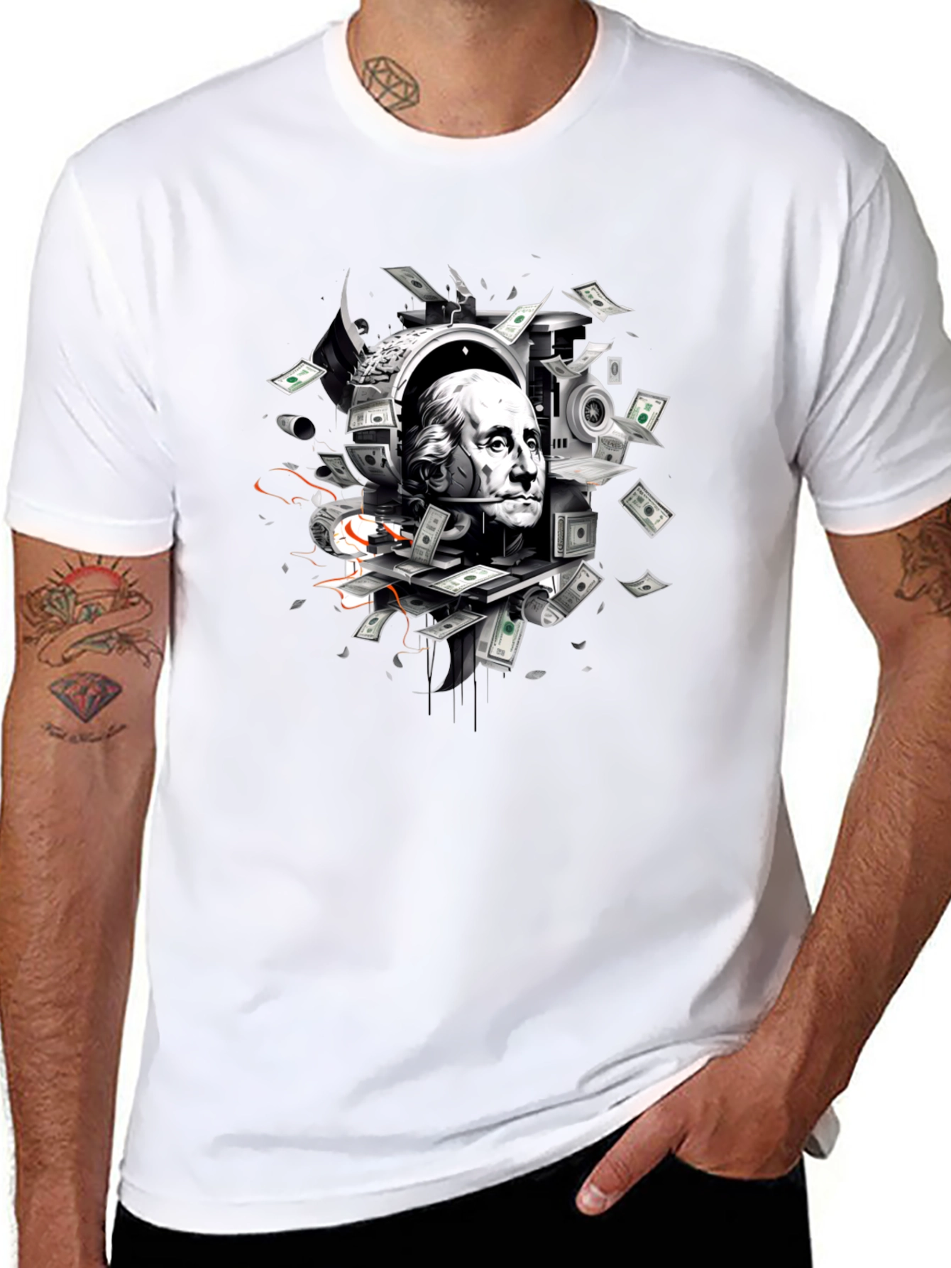 Money Mindset Graphic T-Shirt - Black