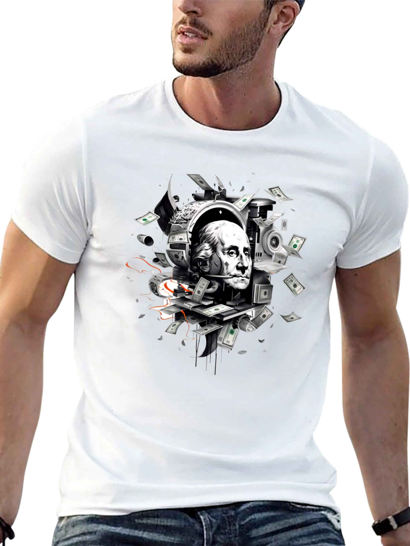 Money Mindset Graphic T-Shirt - Black