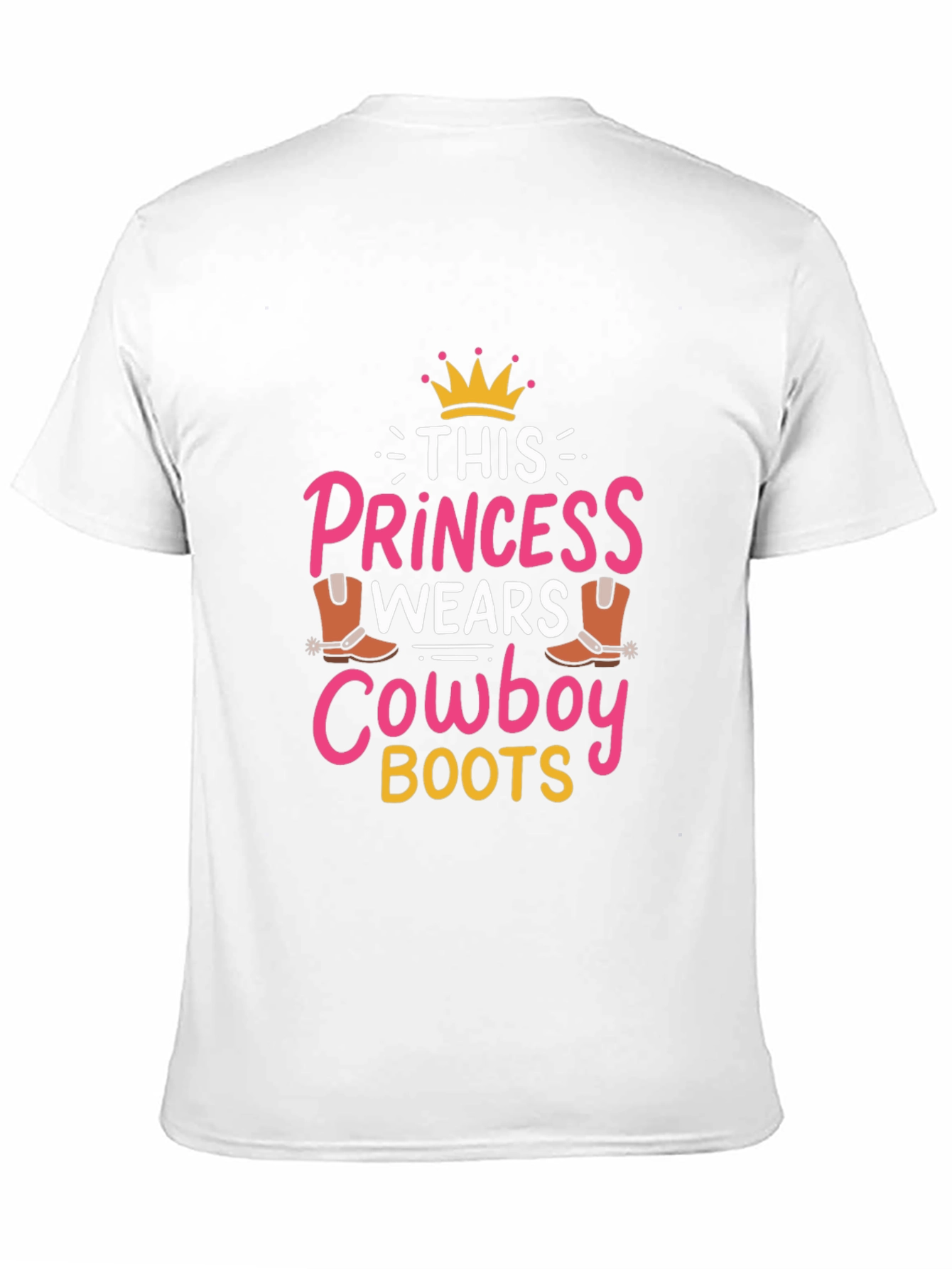 Princess Cowboy Boots Graphic Tee - Cute Country Style