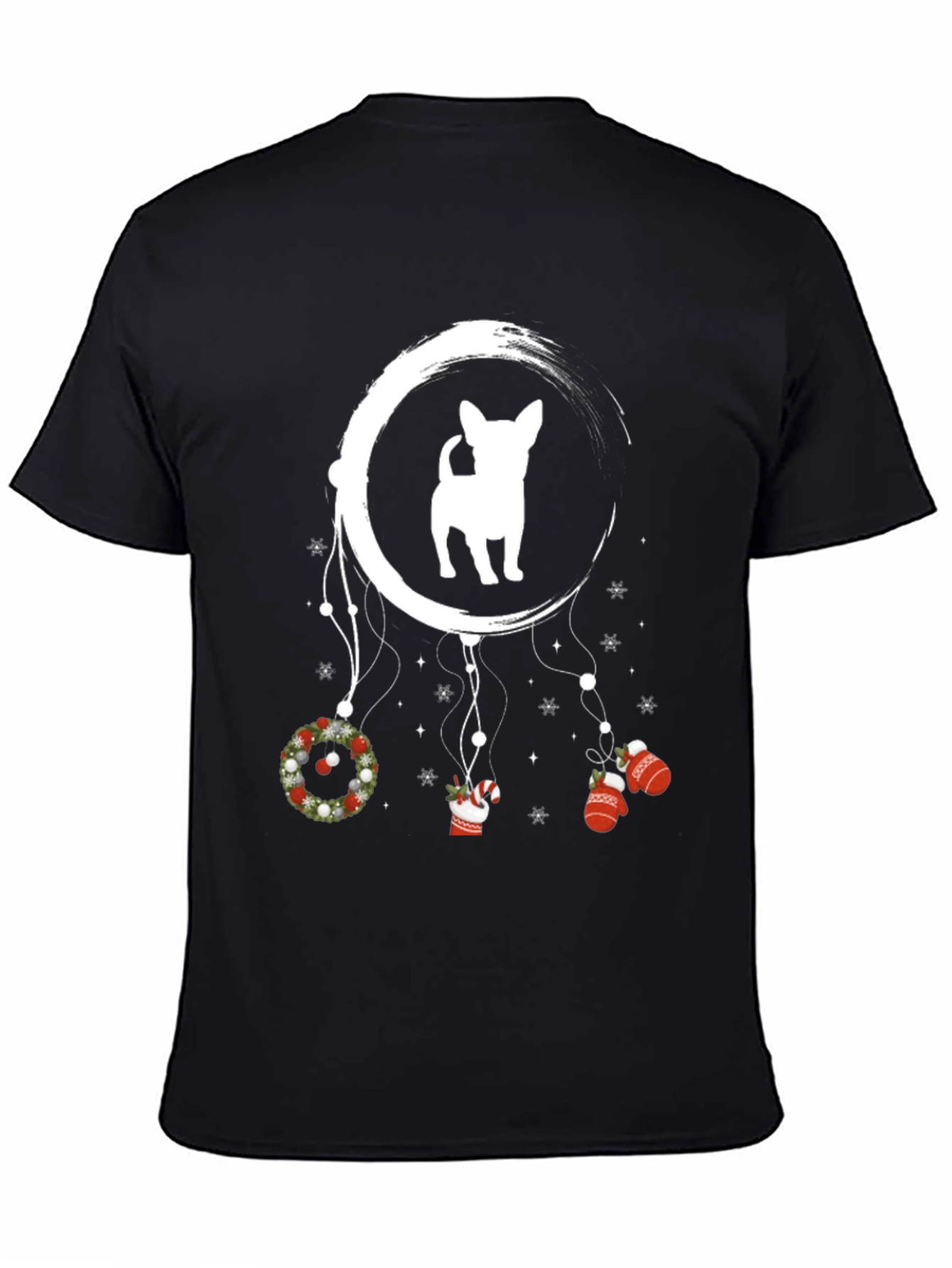 Festive Dog Dreamcatcher Graphic Tee