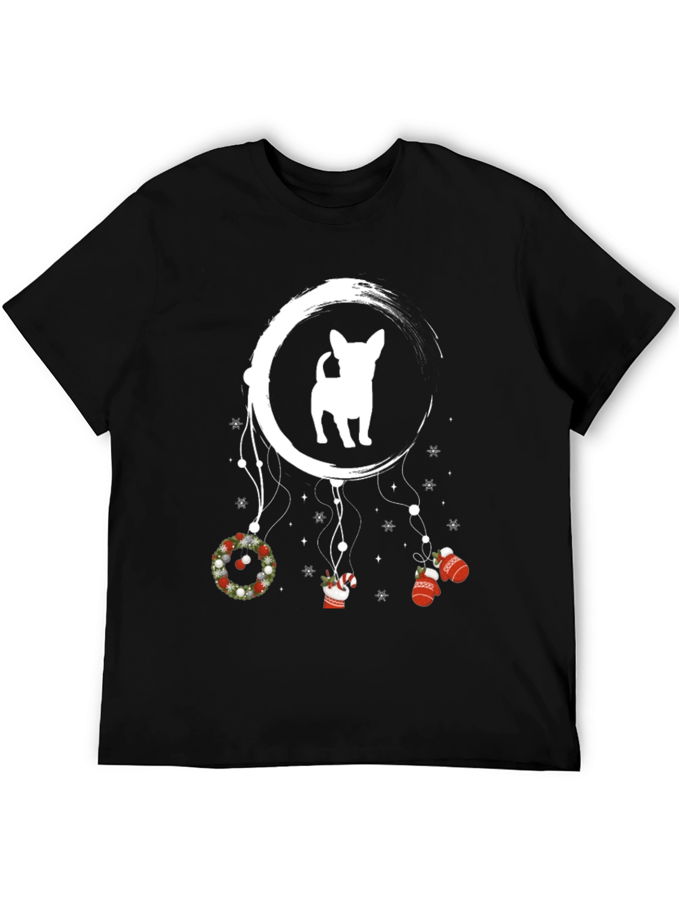 Festive Dog Dreamcatcher Graphic Tee