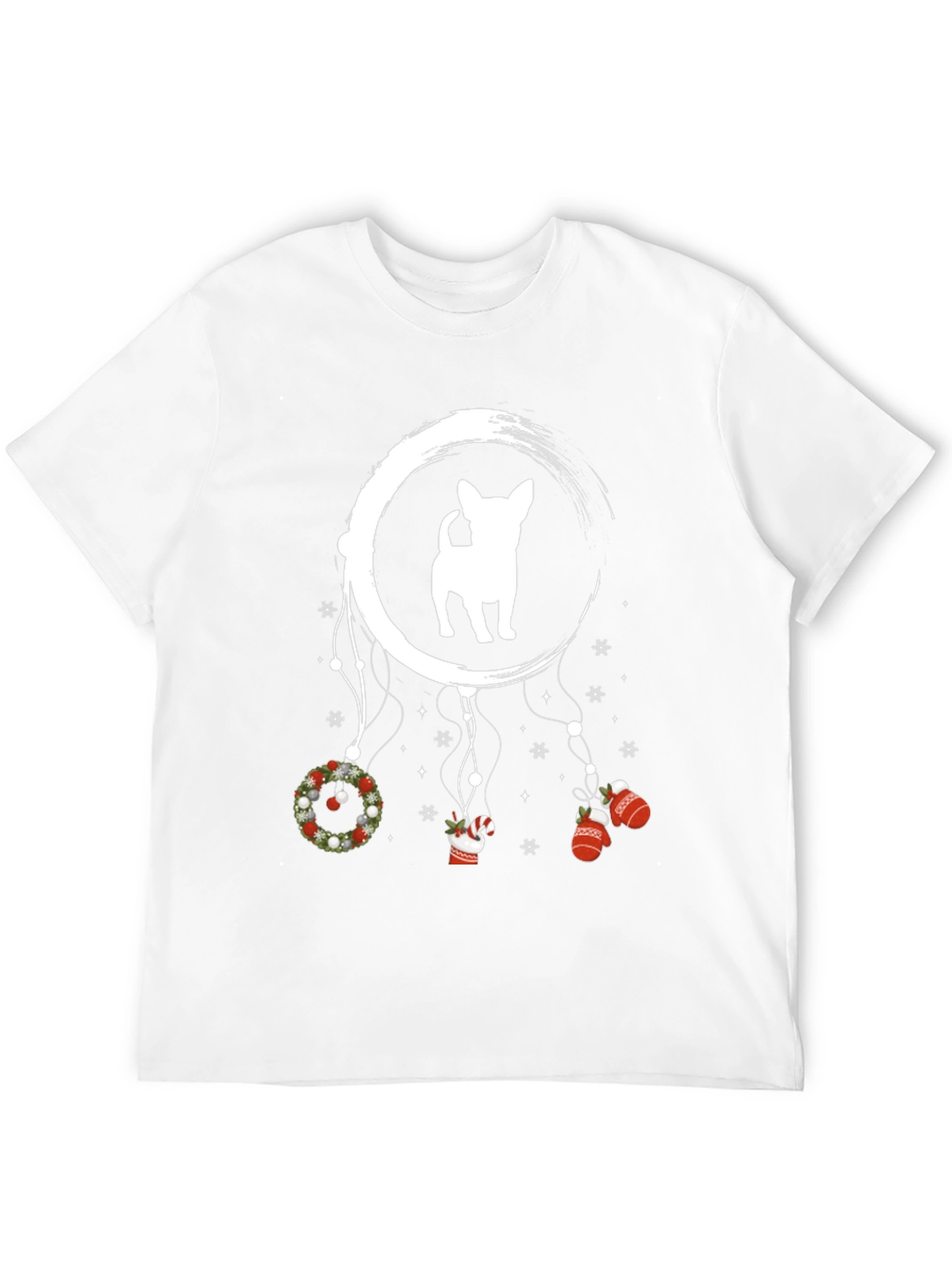 Festive Dog Dreamcatcher Graphic Tee