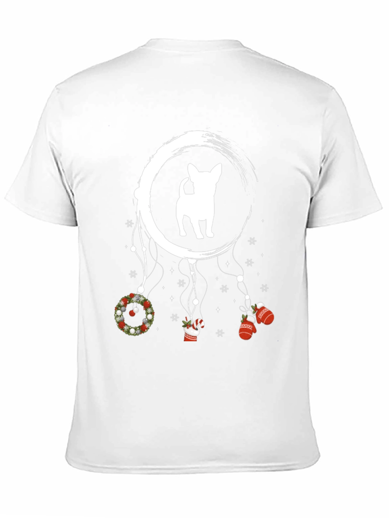Festive Dog Dreamcatcher Graphic Tee