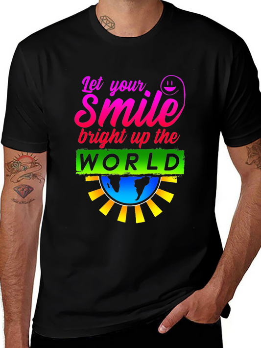 Smile World Graphic T-Shirt - Brighten Your Day