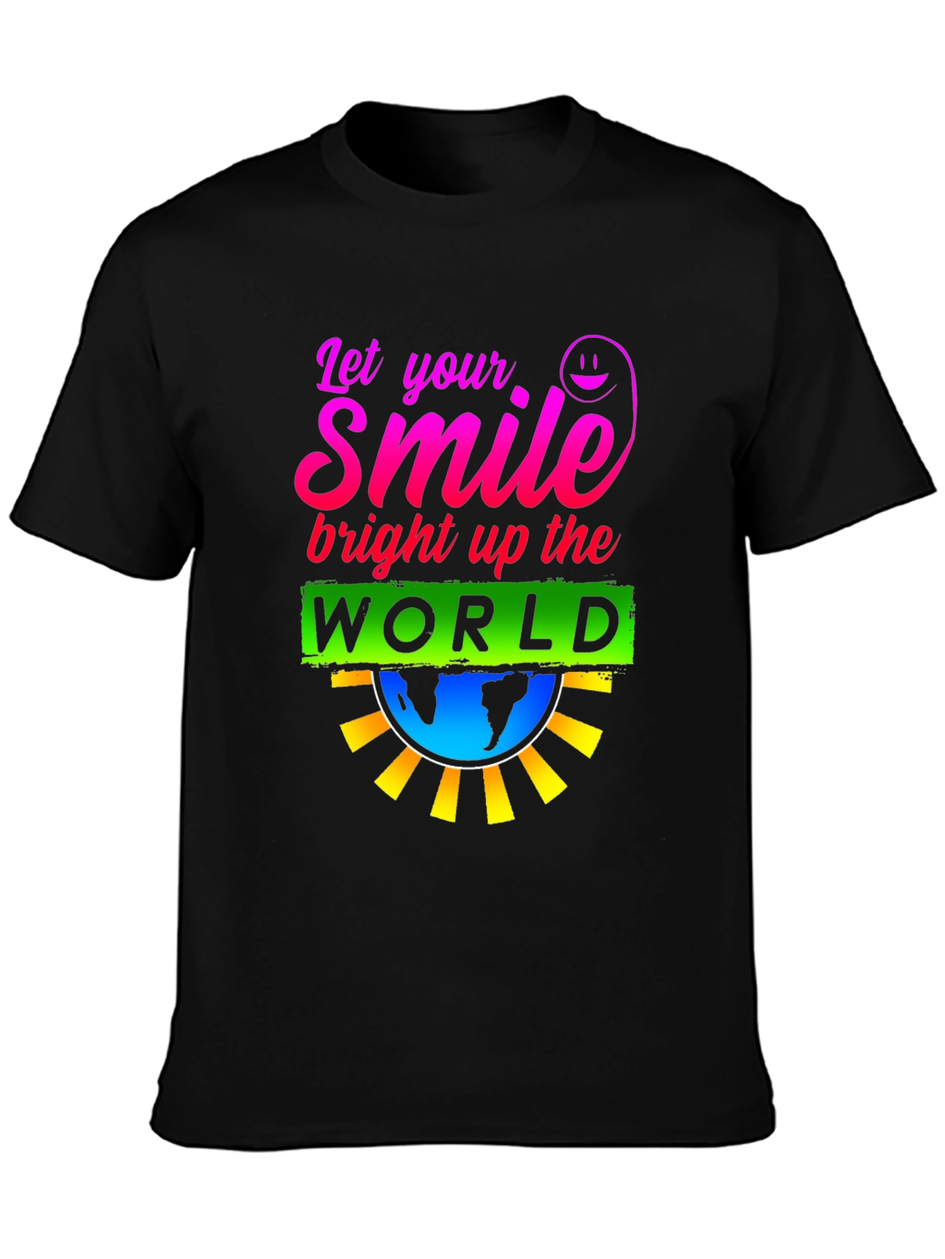 Smile World Graphic T-Shirt - Brighten Your Day