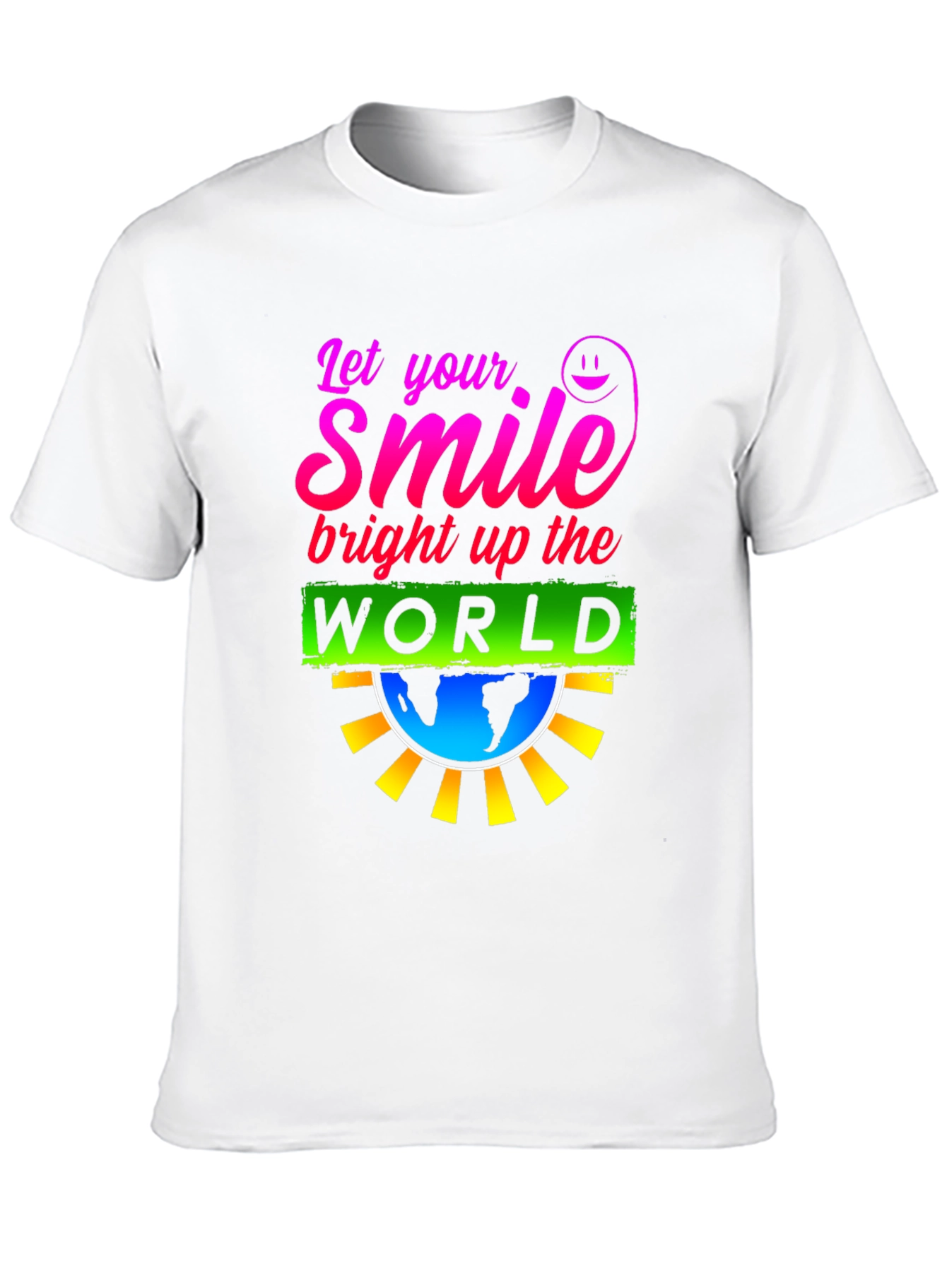 Smile World Graphic T-Shirt - Brighten Your Day