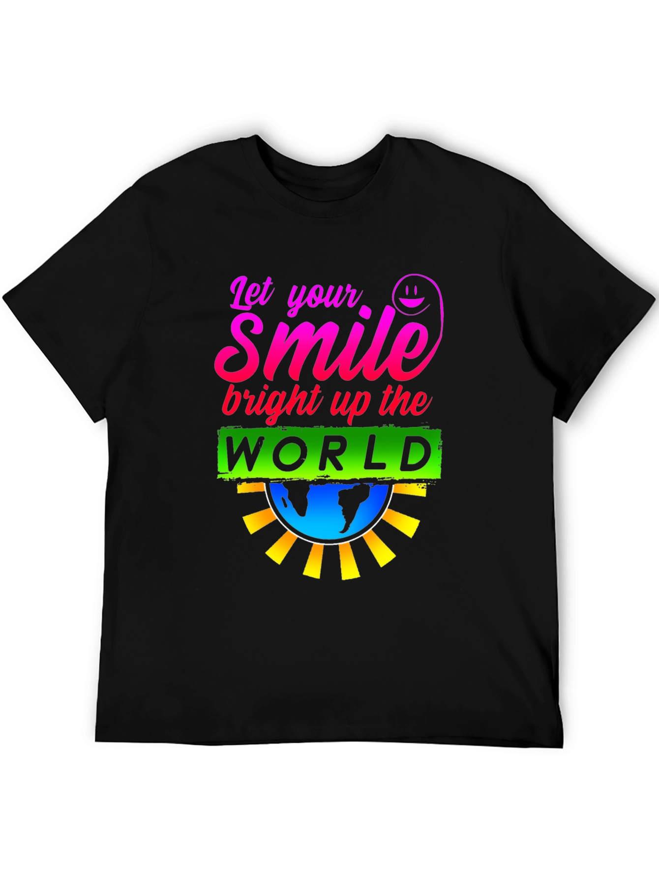 Smile World Graphic T-Shirt - Brighten Your Day