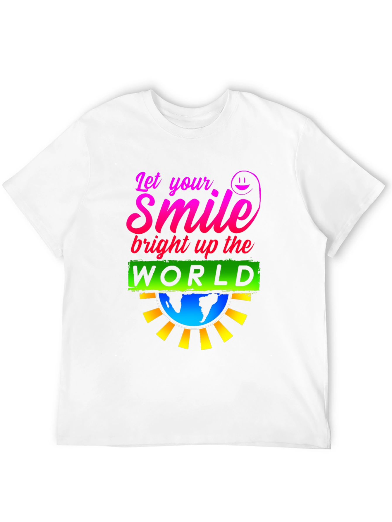 Smile World Graphic T-Shirt - Brighten Your Day