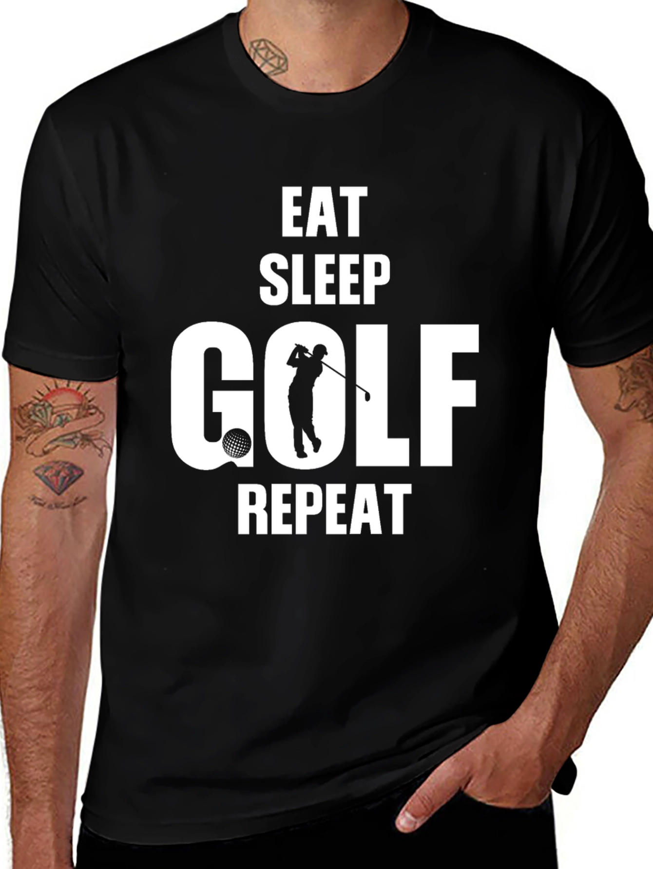 Eat Sleep Golf Repeat T-Shirt