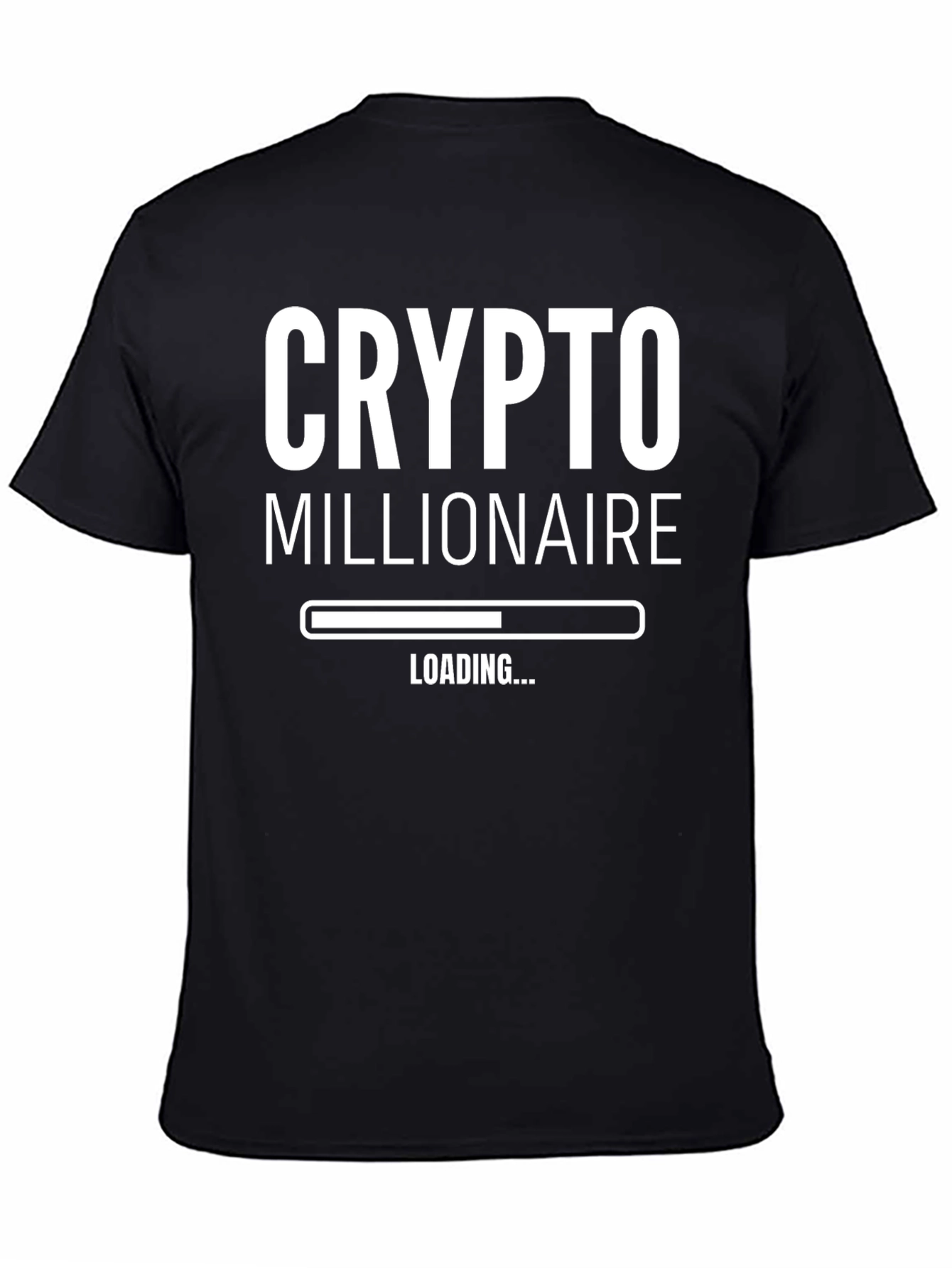 Crypto Millionaire Loading Black T-Shirt