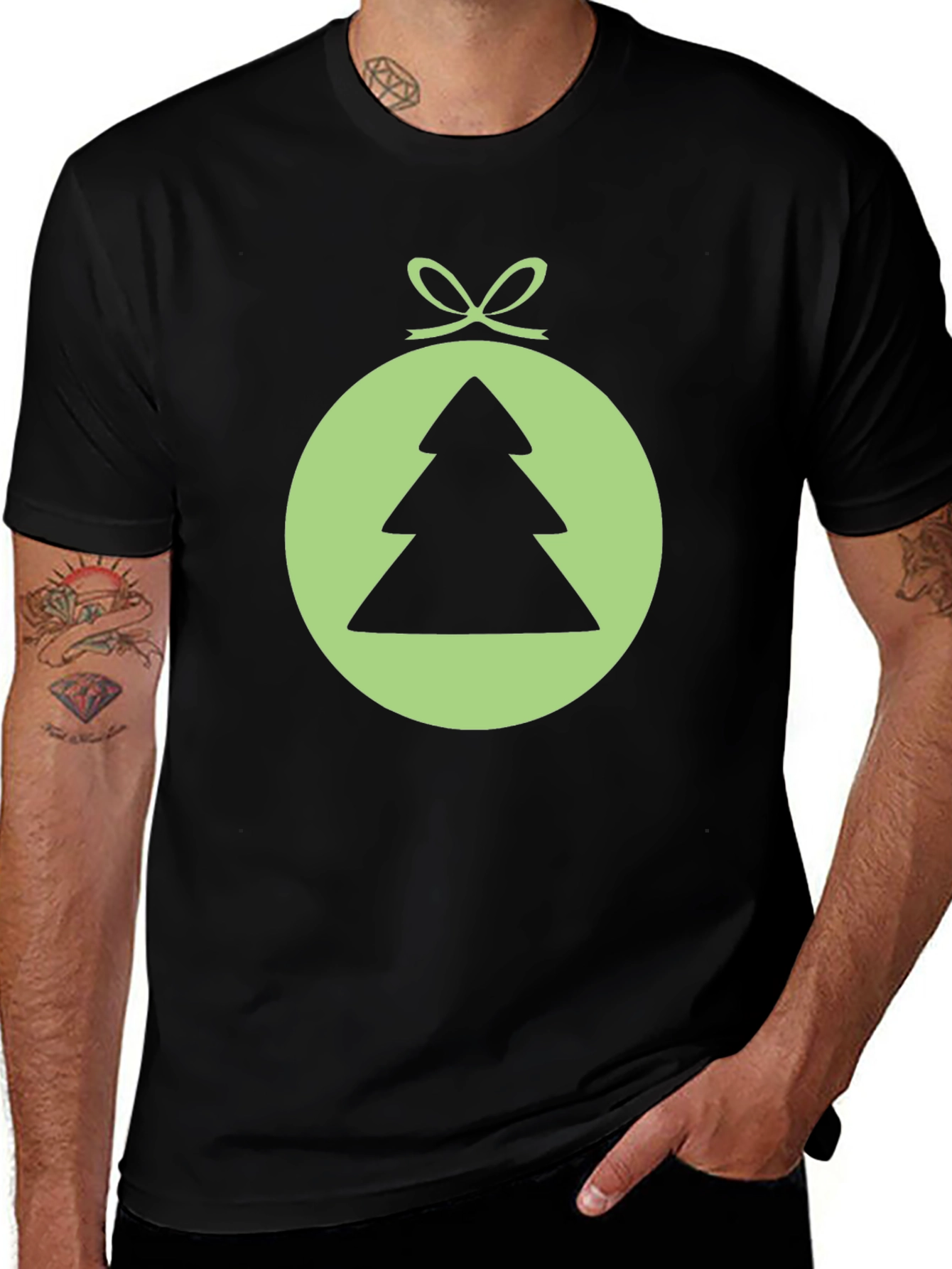 Christmas Tree Ornament Graphic T-Shirt