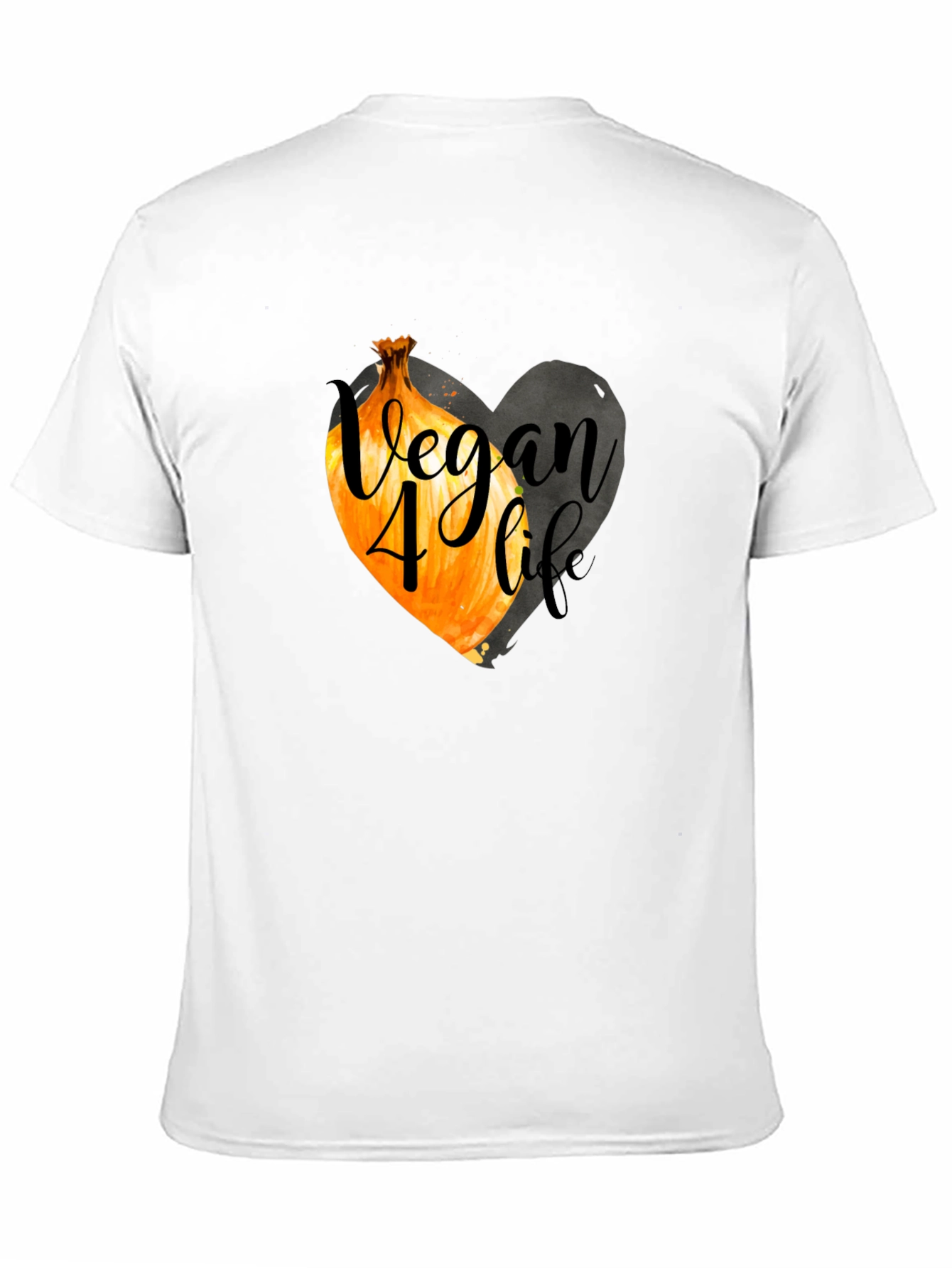 Vegan 4 Life Onion Heart Graphic Tee