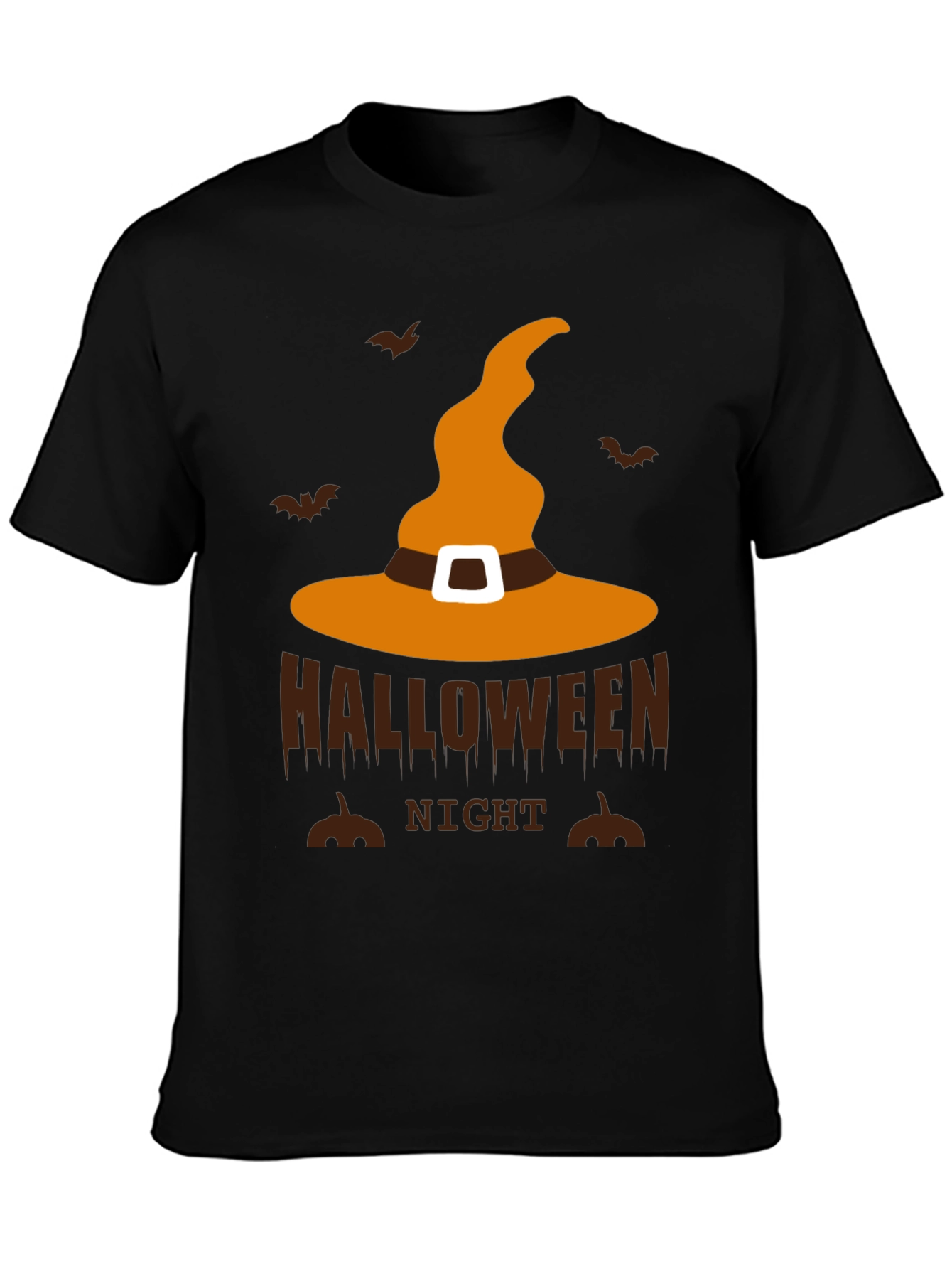 Halloween Night T-Shirt - Witch Hat Design