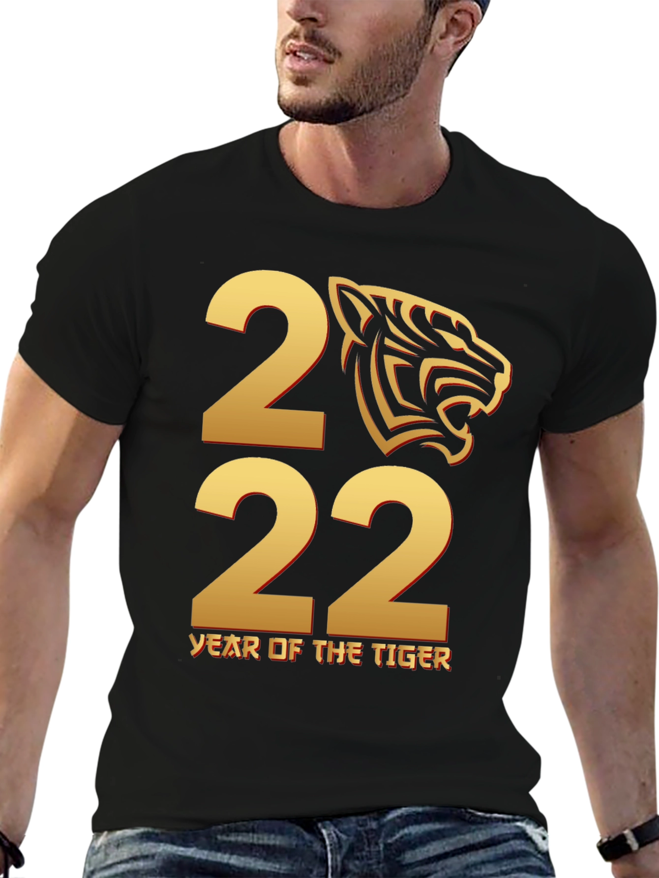 Year of the Tiger 2022 Black T-Shirt