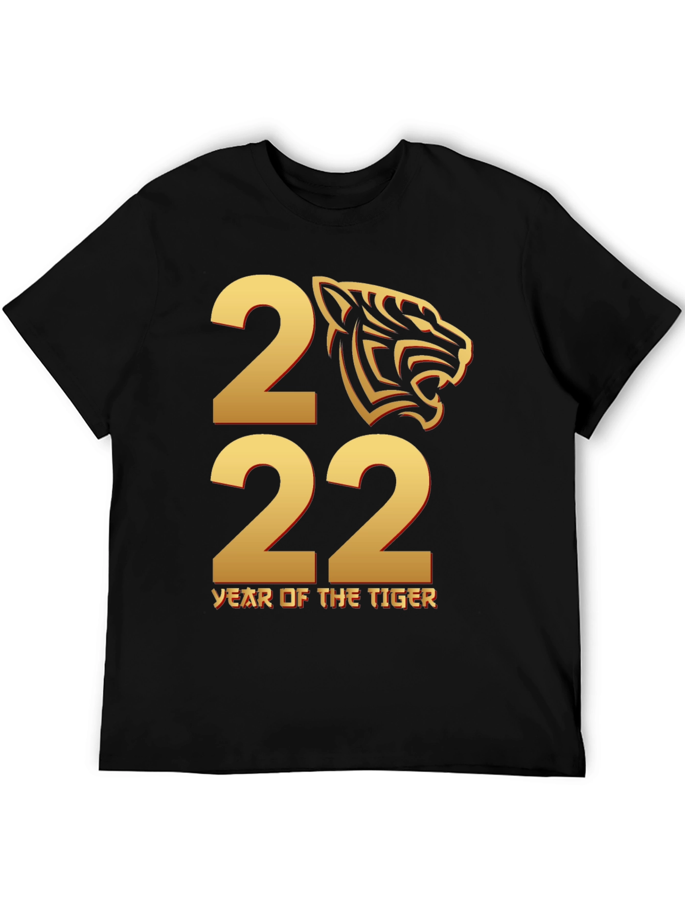 Year of the Tiger 2022 Black T-Shirt