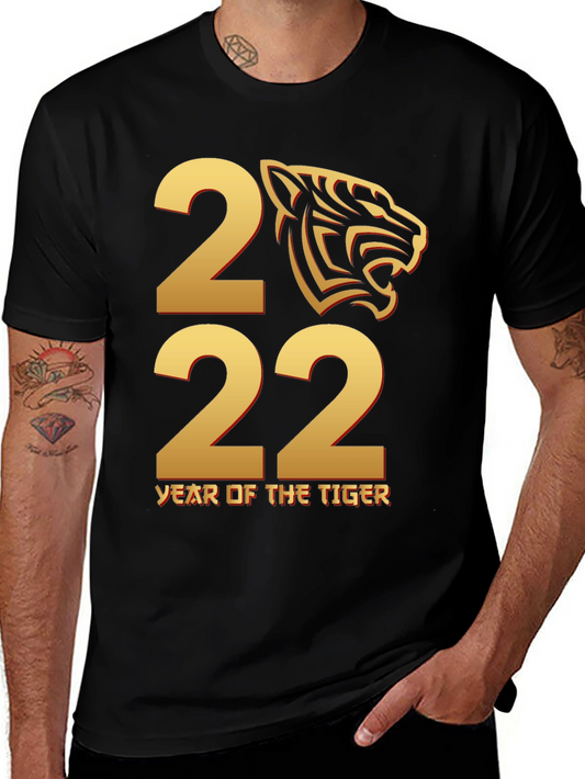 Year of the Tiger 2022 Black T-Shirt