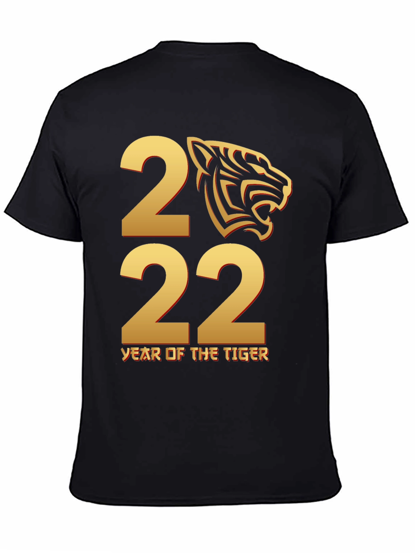 Year of the Tiger 2022 Black T-Shirt