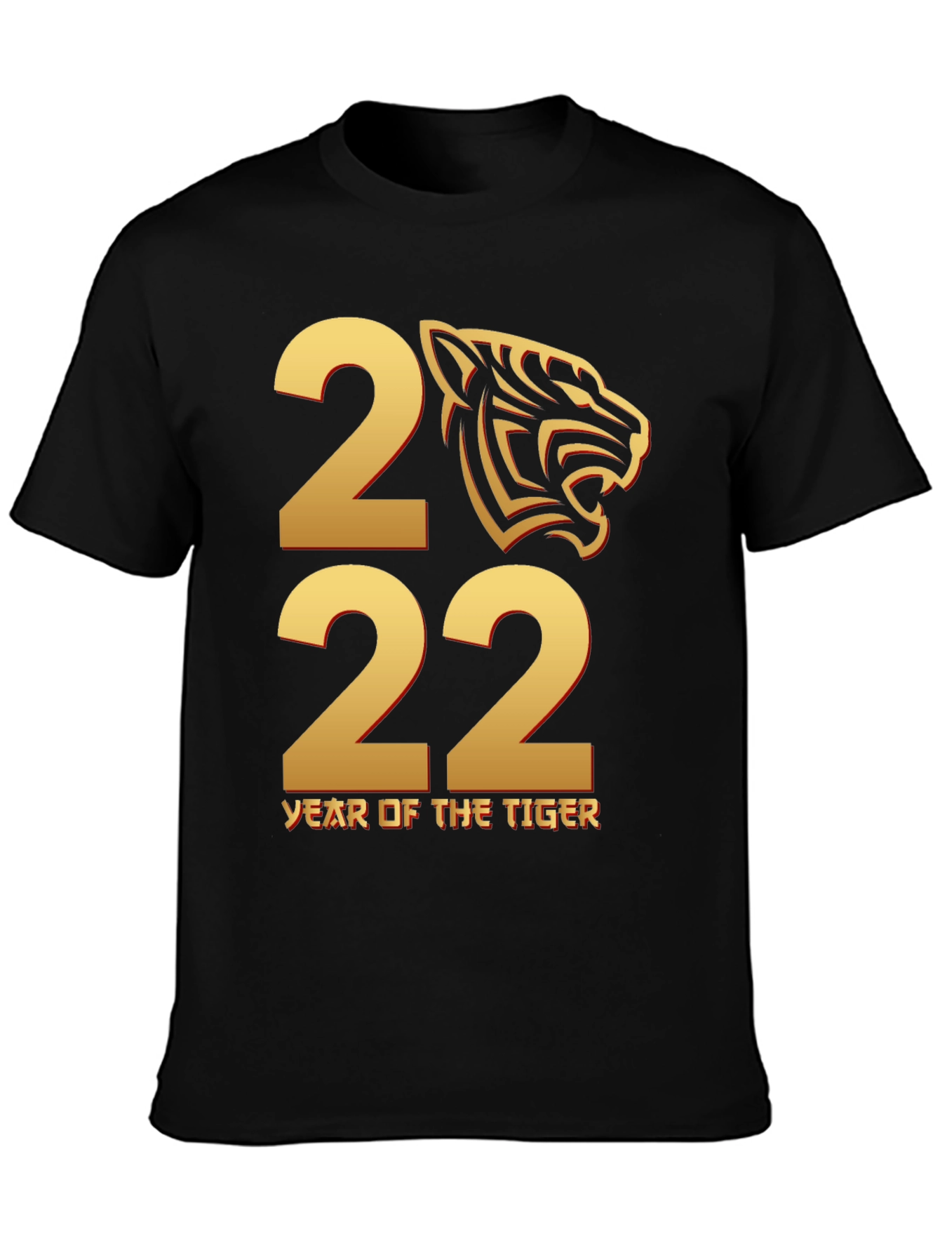 Year of the Tiger 2022 Black T-Shirt