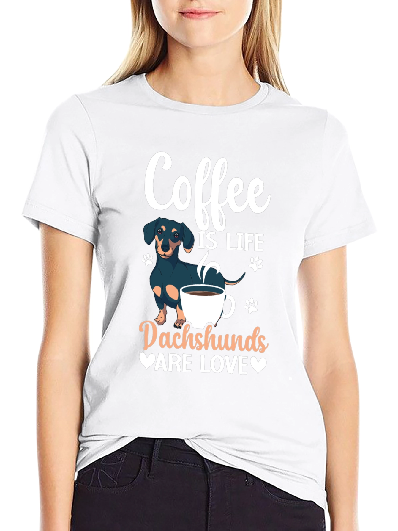Coffee & Dachshunds T-Shirt - Perfect Gift!
