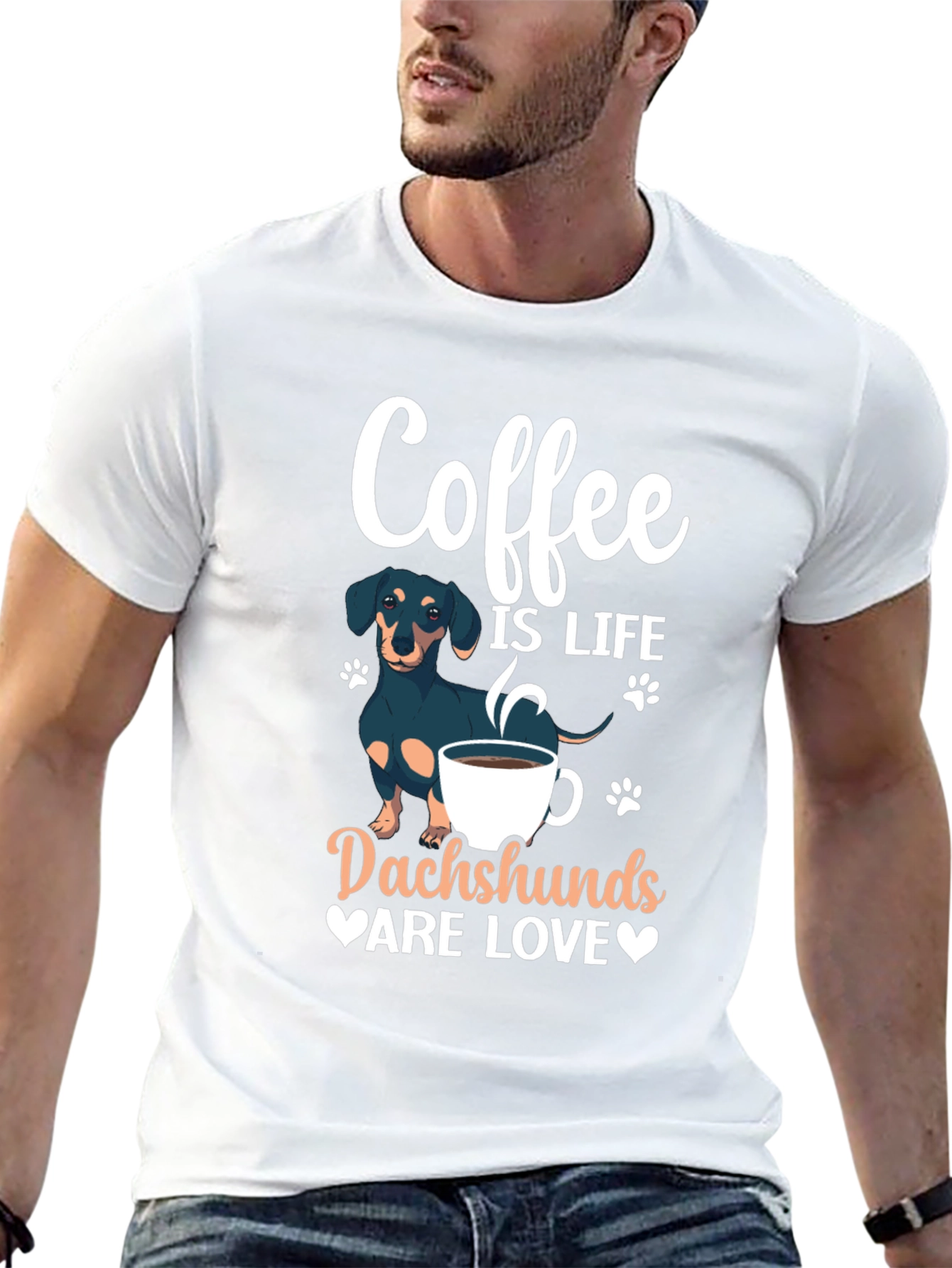 Coffee & Dachshunds T-Shirt - Perfect Gift!