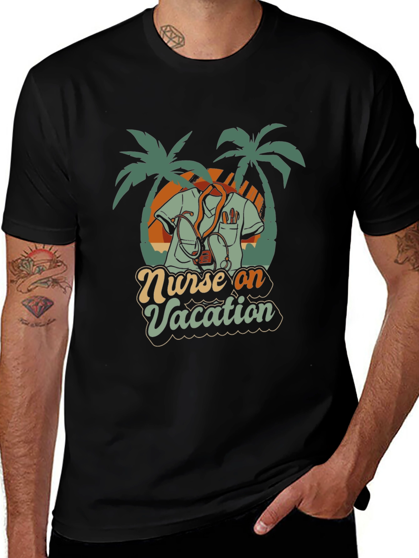 Nurse On Vacation Graphic T-Shirt