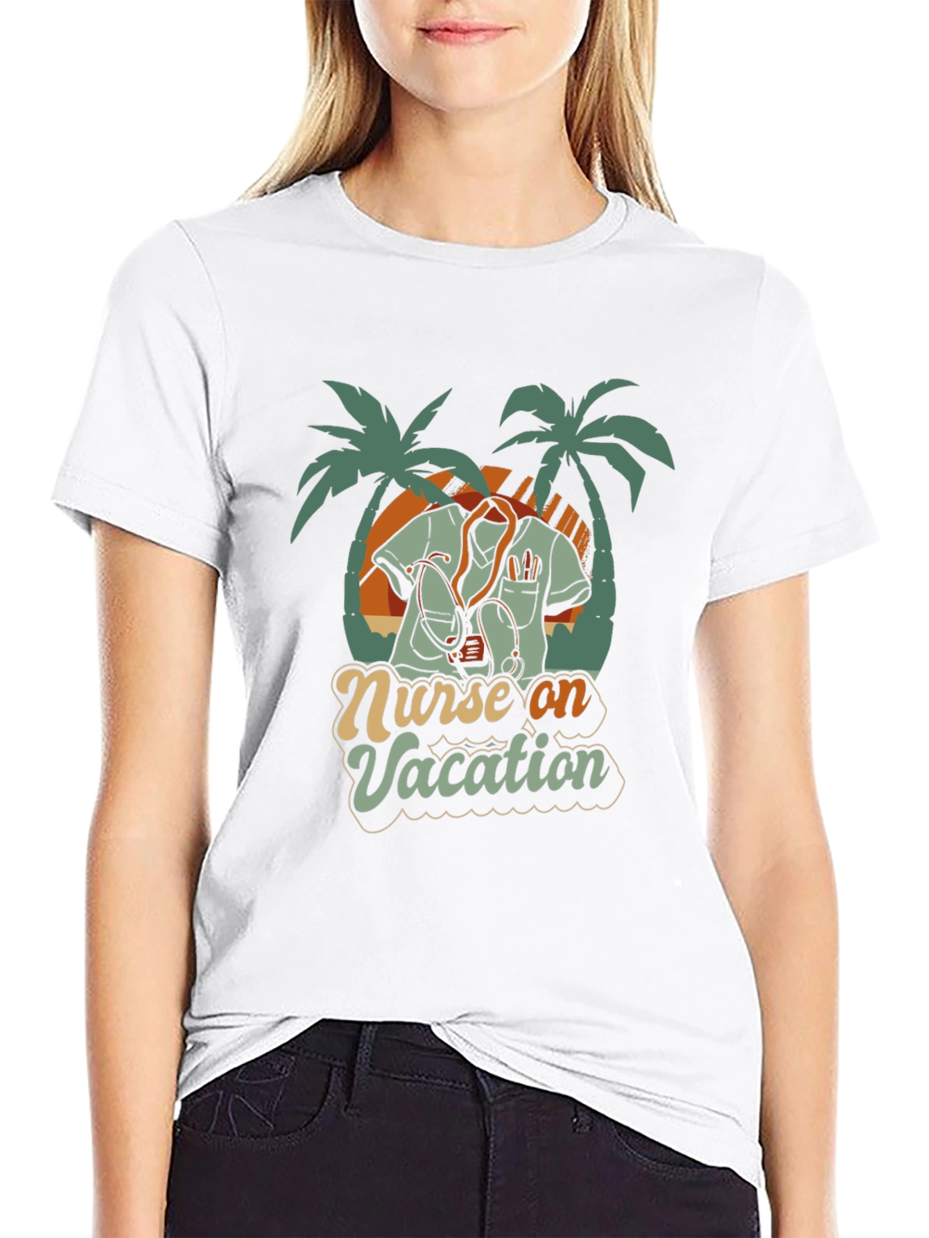 Nurse On Vacation Graphic T-Shirt