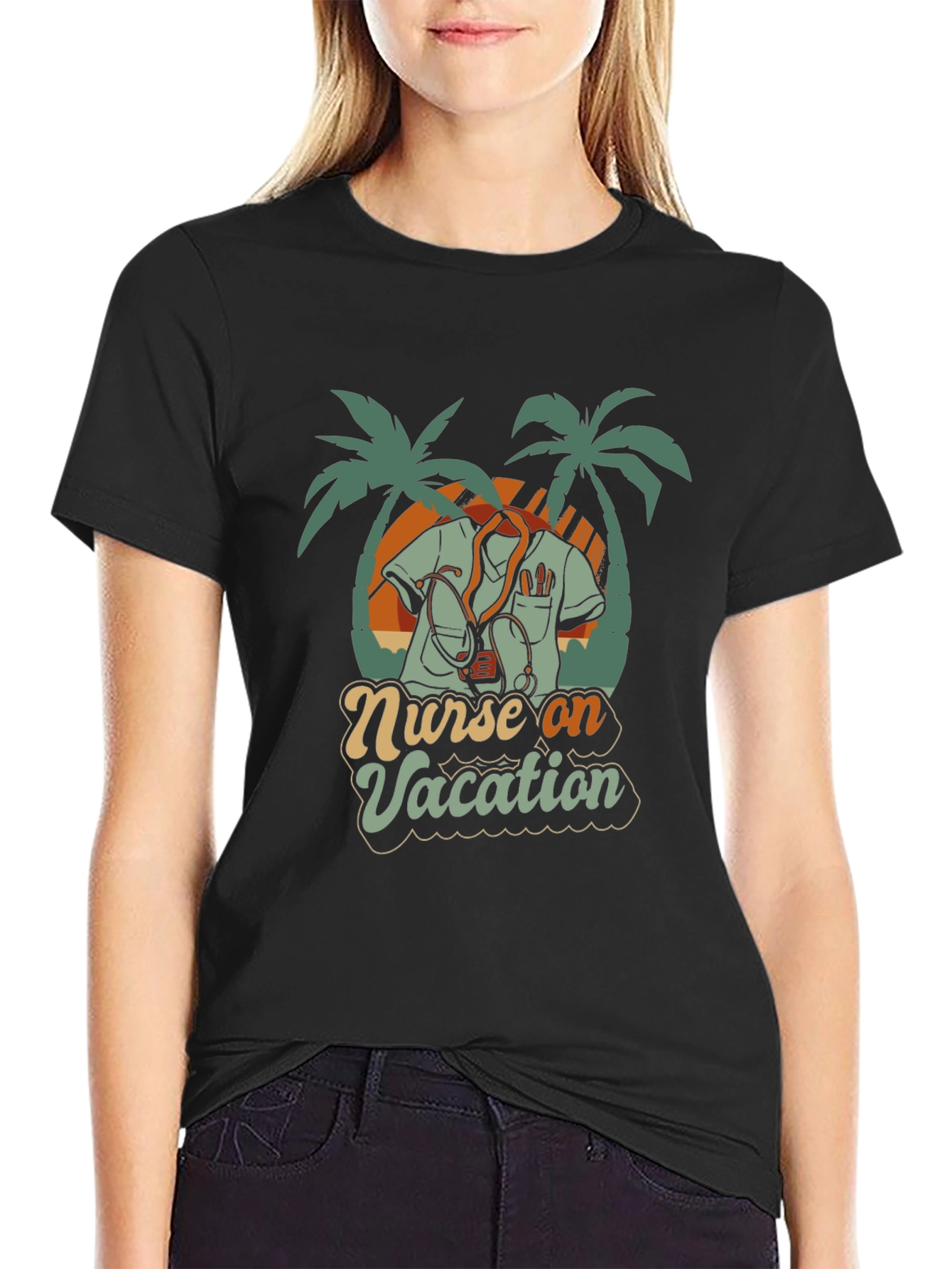 Nurse On Vacation Graphic T-Shirt