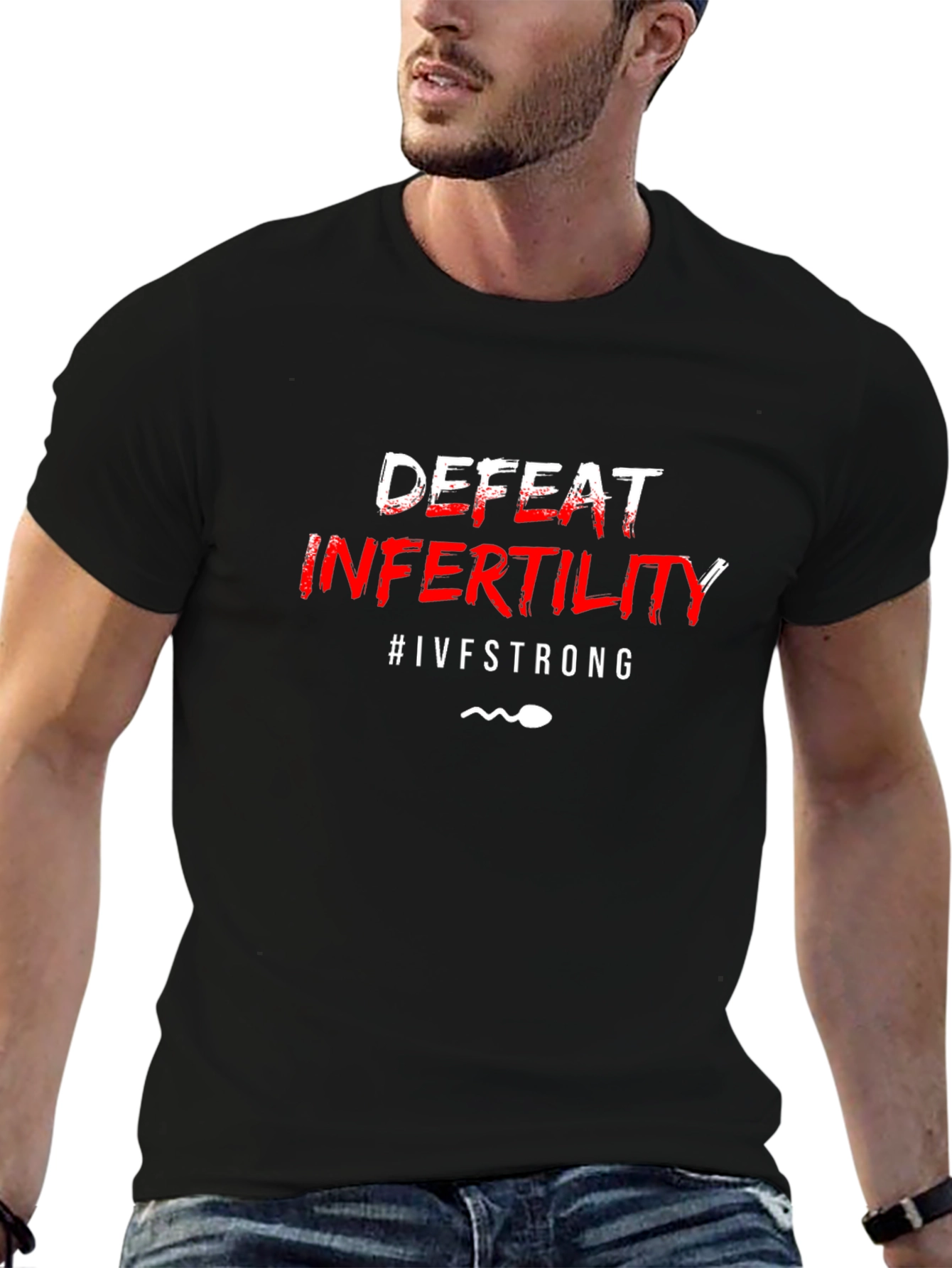 Defeat Infertility #IVFSTRONG Graphic T-Shirt