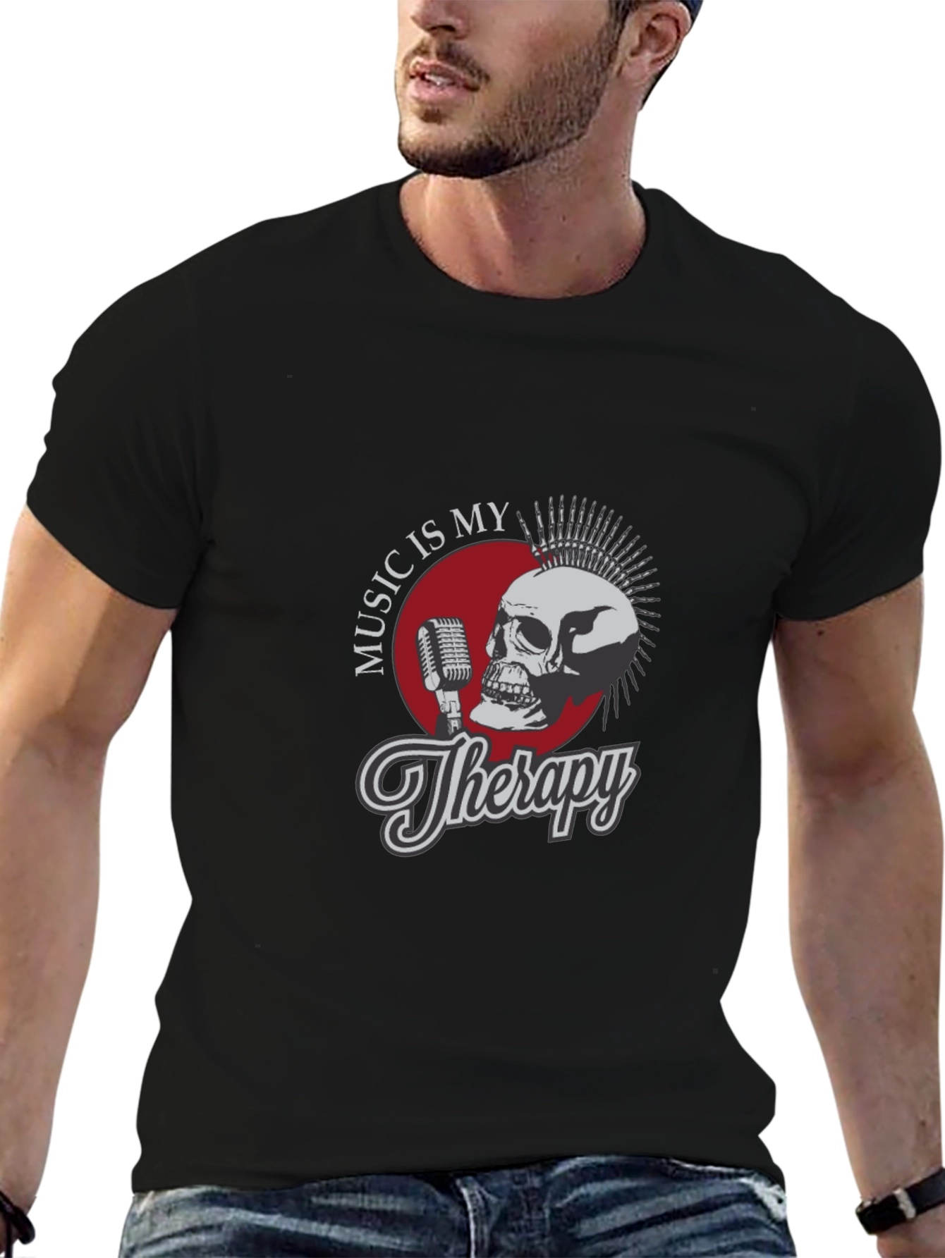 Music Is My Therapy Graphic Tee