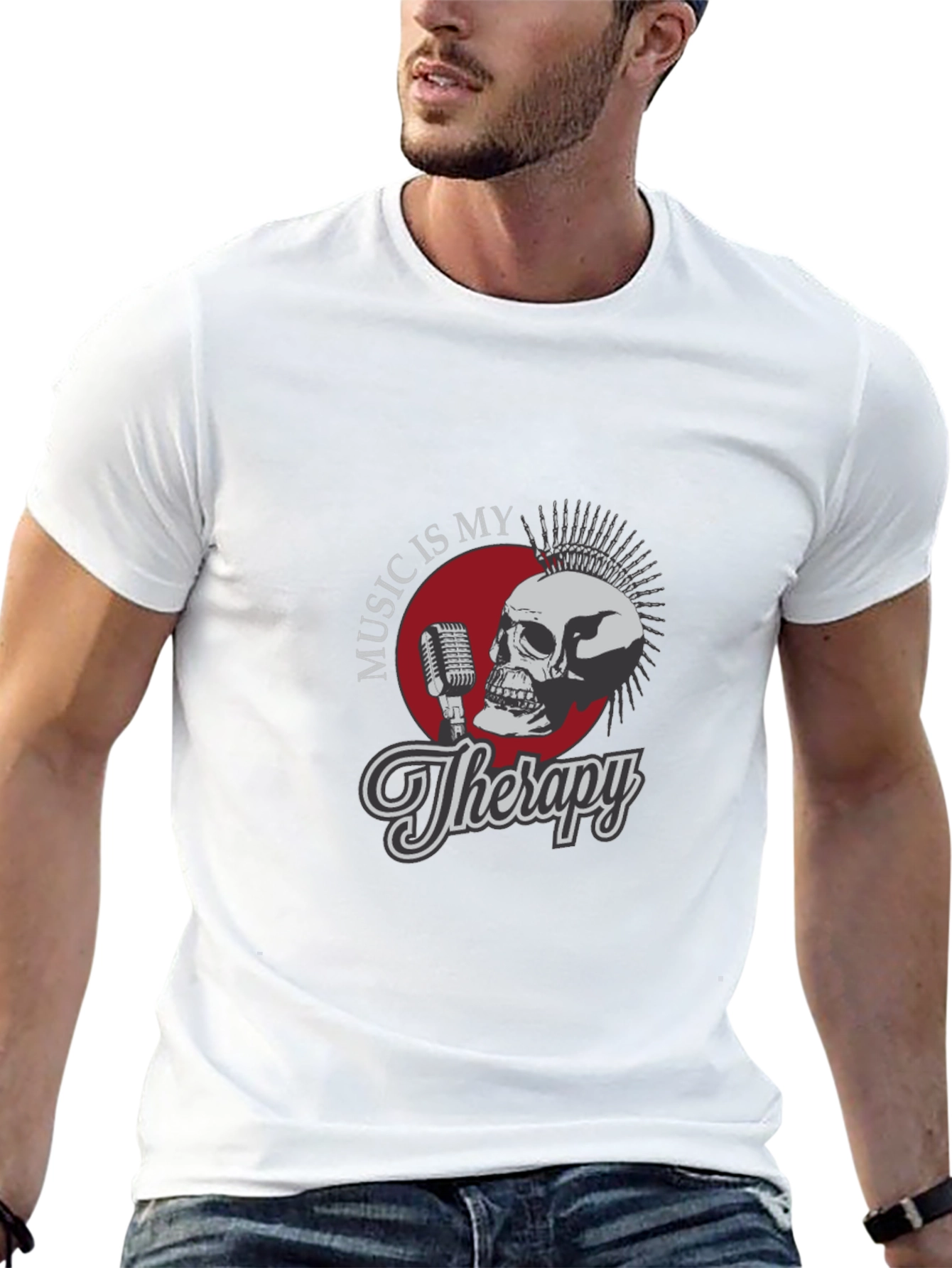 Music Is My Therapy Graphic Tee