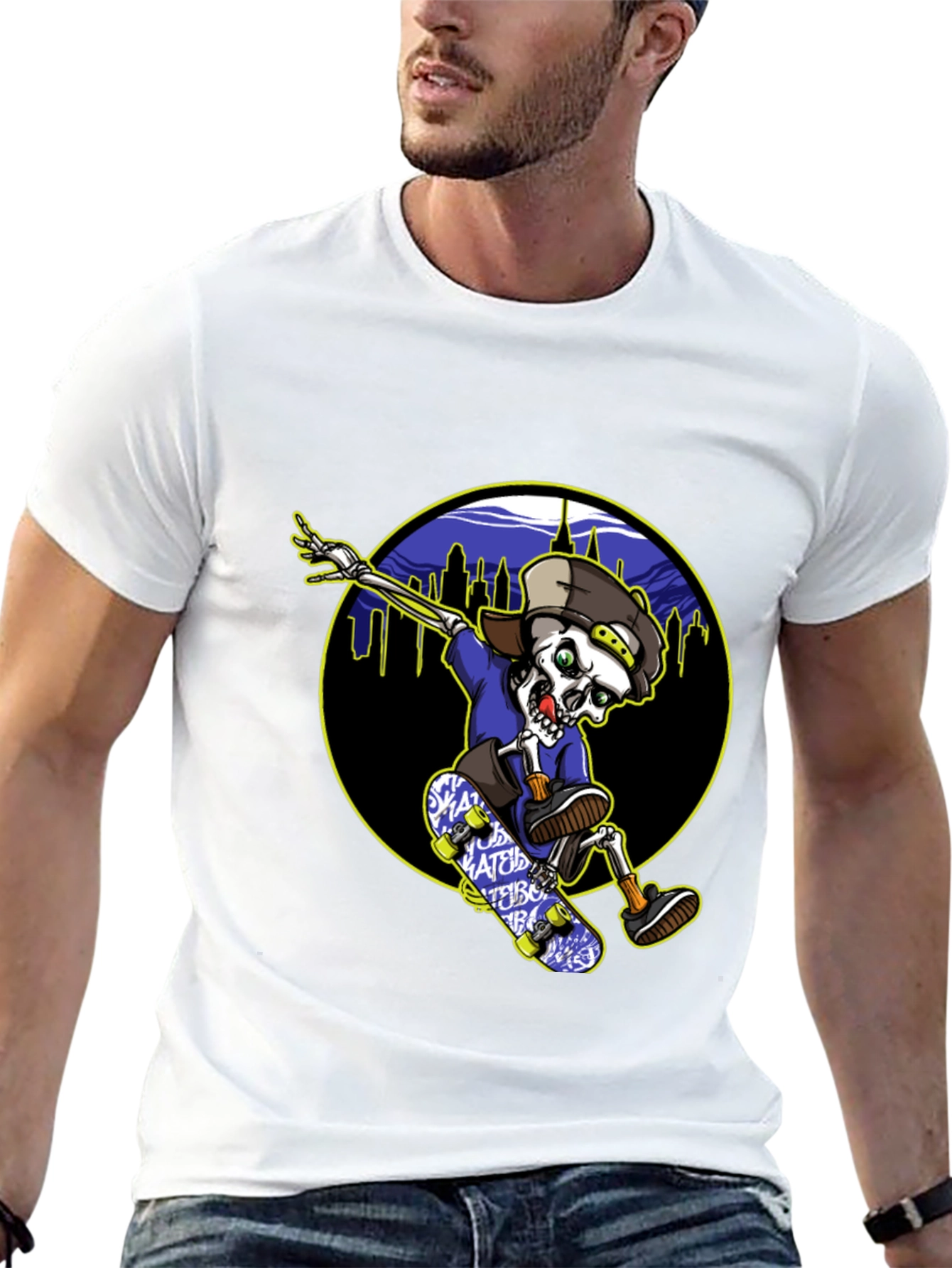 Skateboarding Skeleton T-Shirt