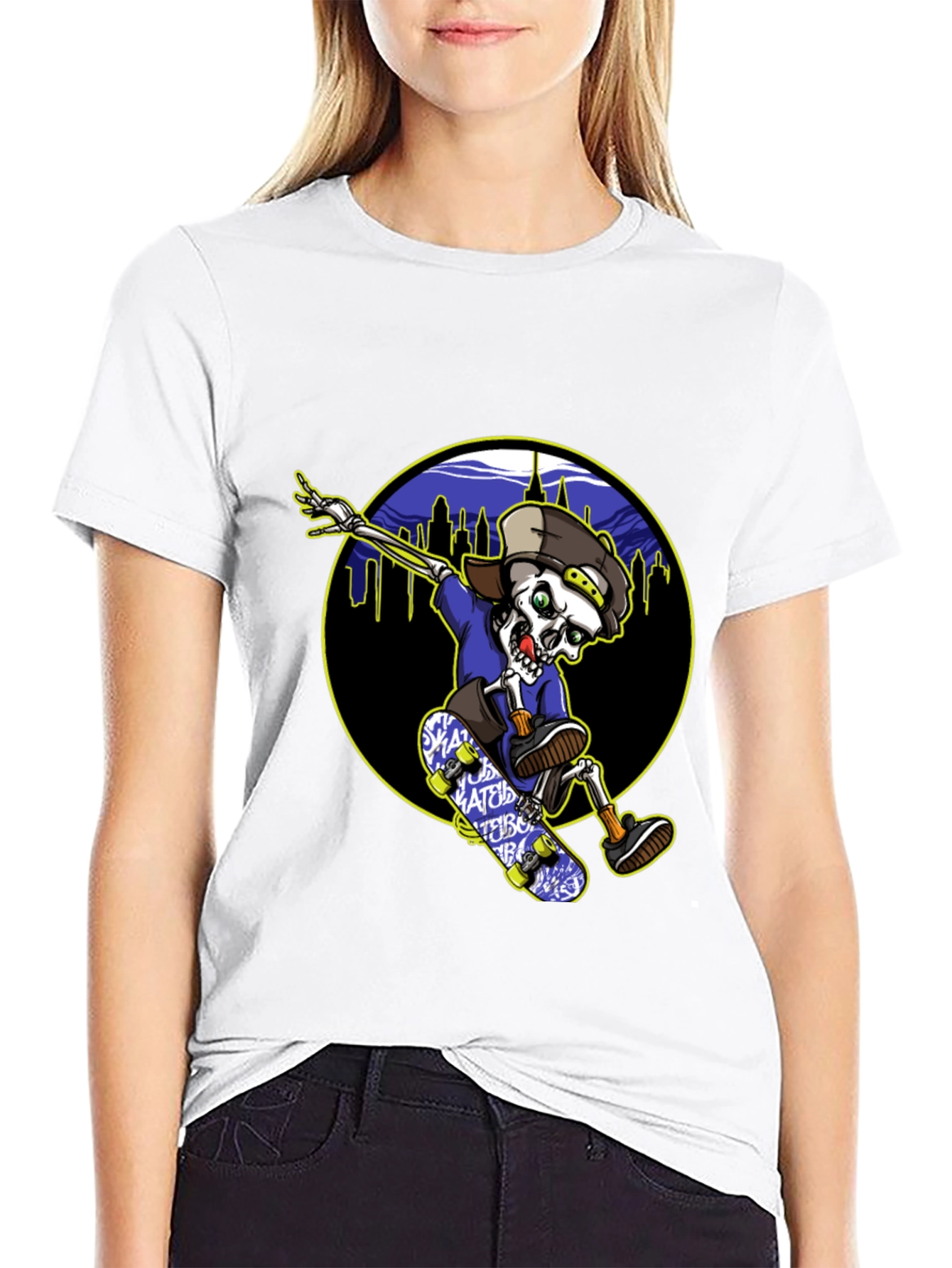 Skateboarding Skeleton T-Shirt