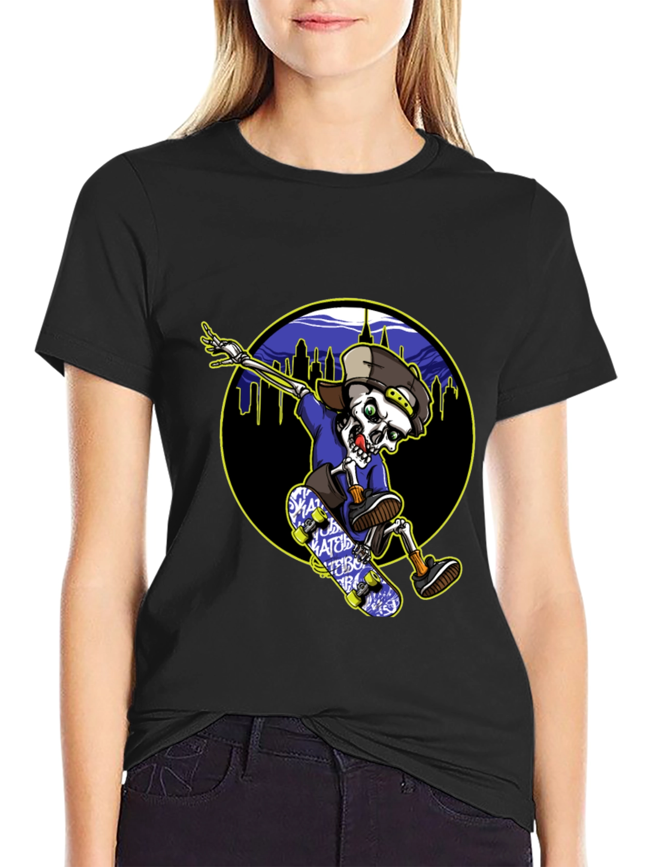 Skateboarding Skeleton T-Shirt