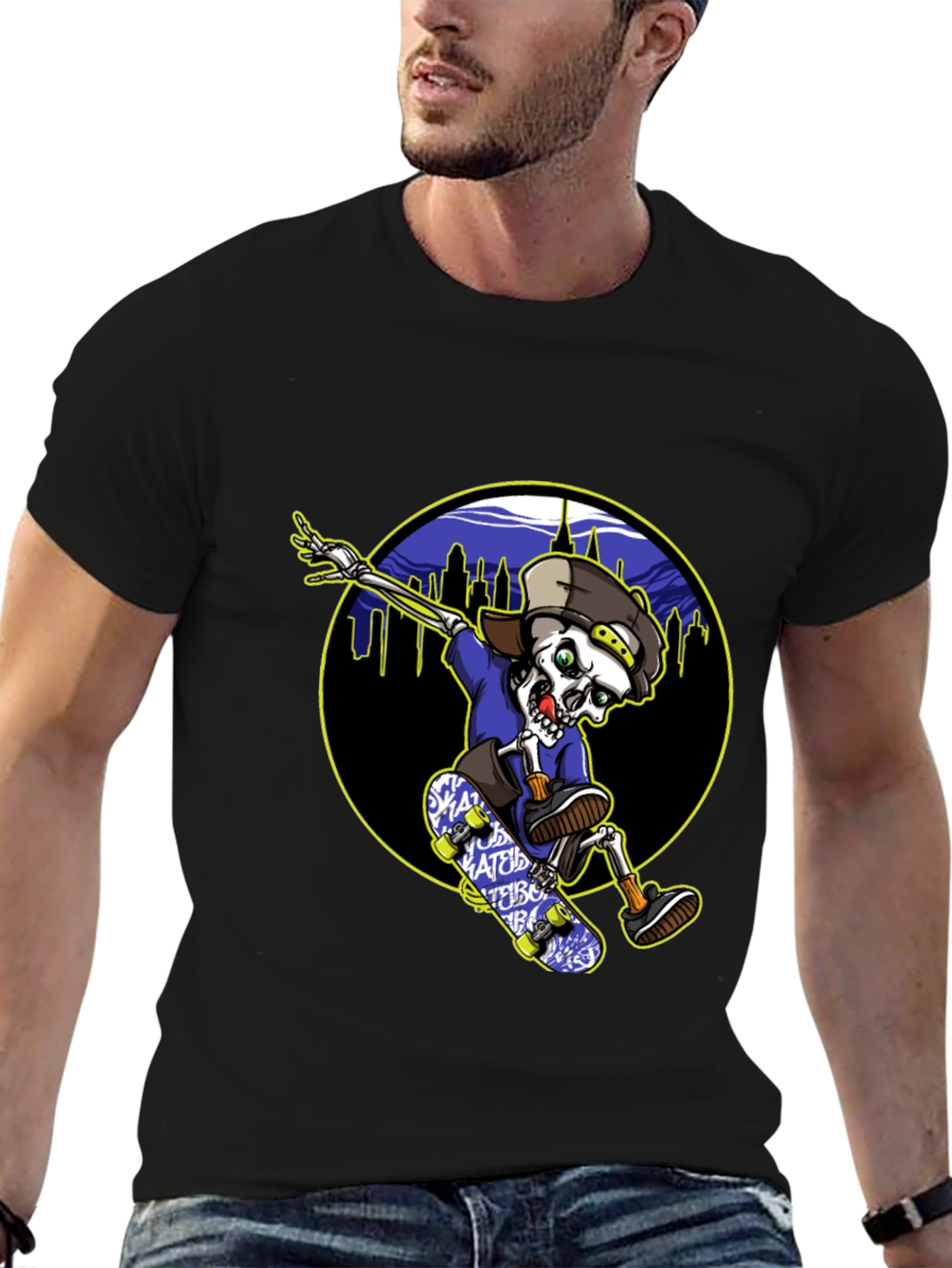 Skateboarding Skeleton T-Shirt