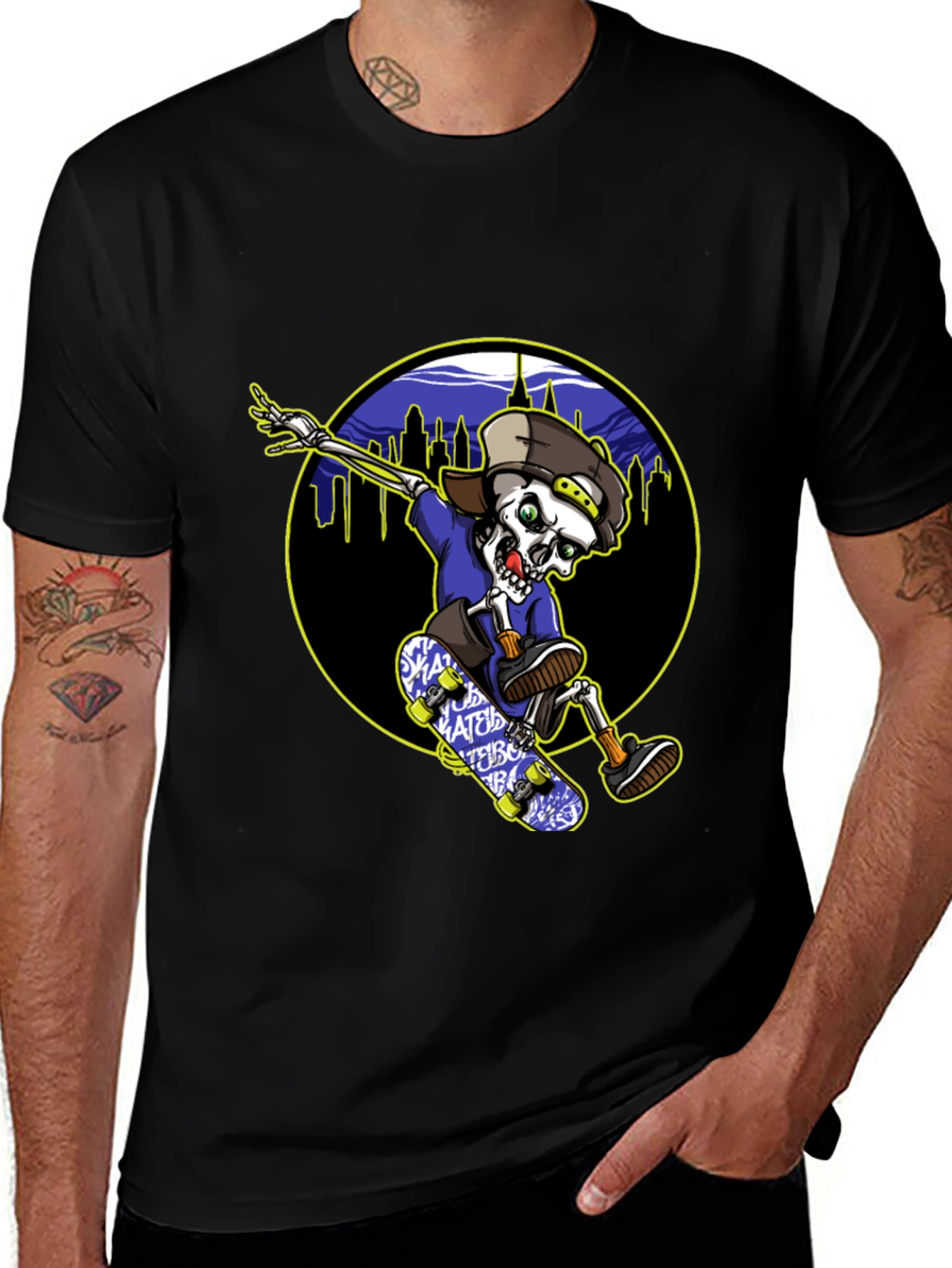 Skateboarding Skeleton T-Shirt