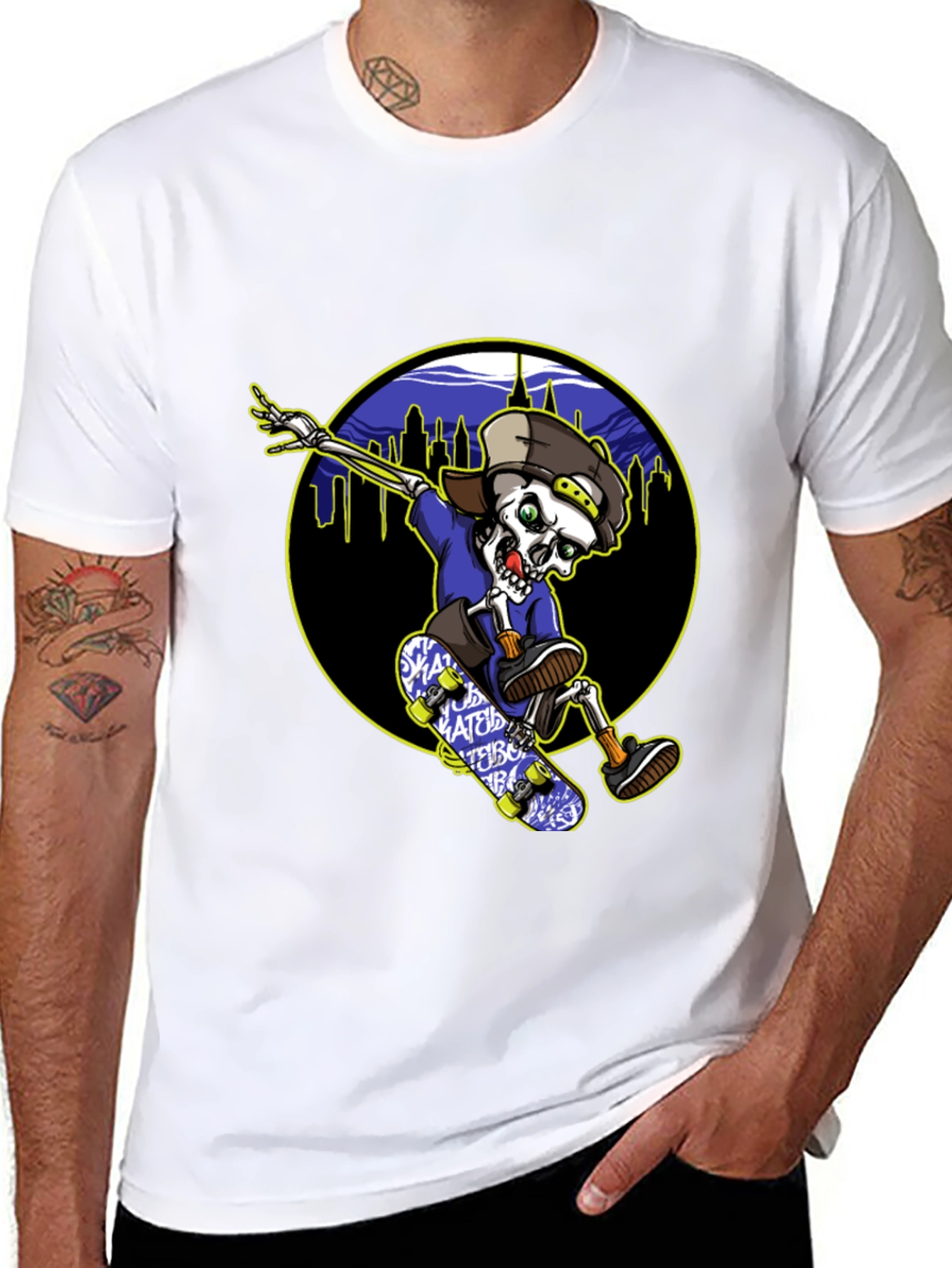 Skateboarding Skeleton T-Shirt