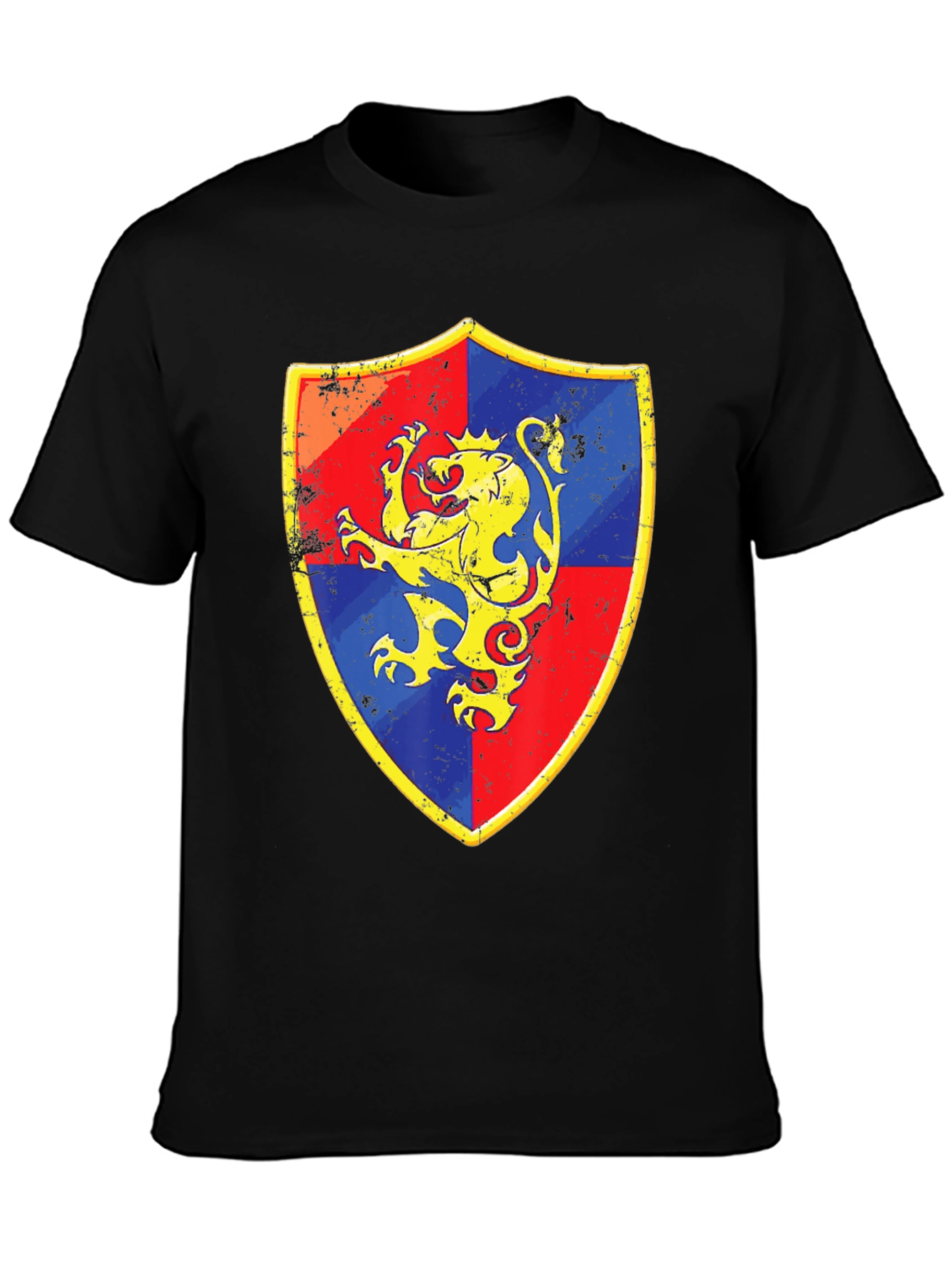 Lion Rampant Shield Graphic T-Shirt