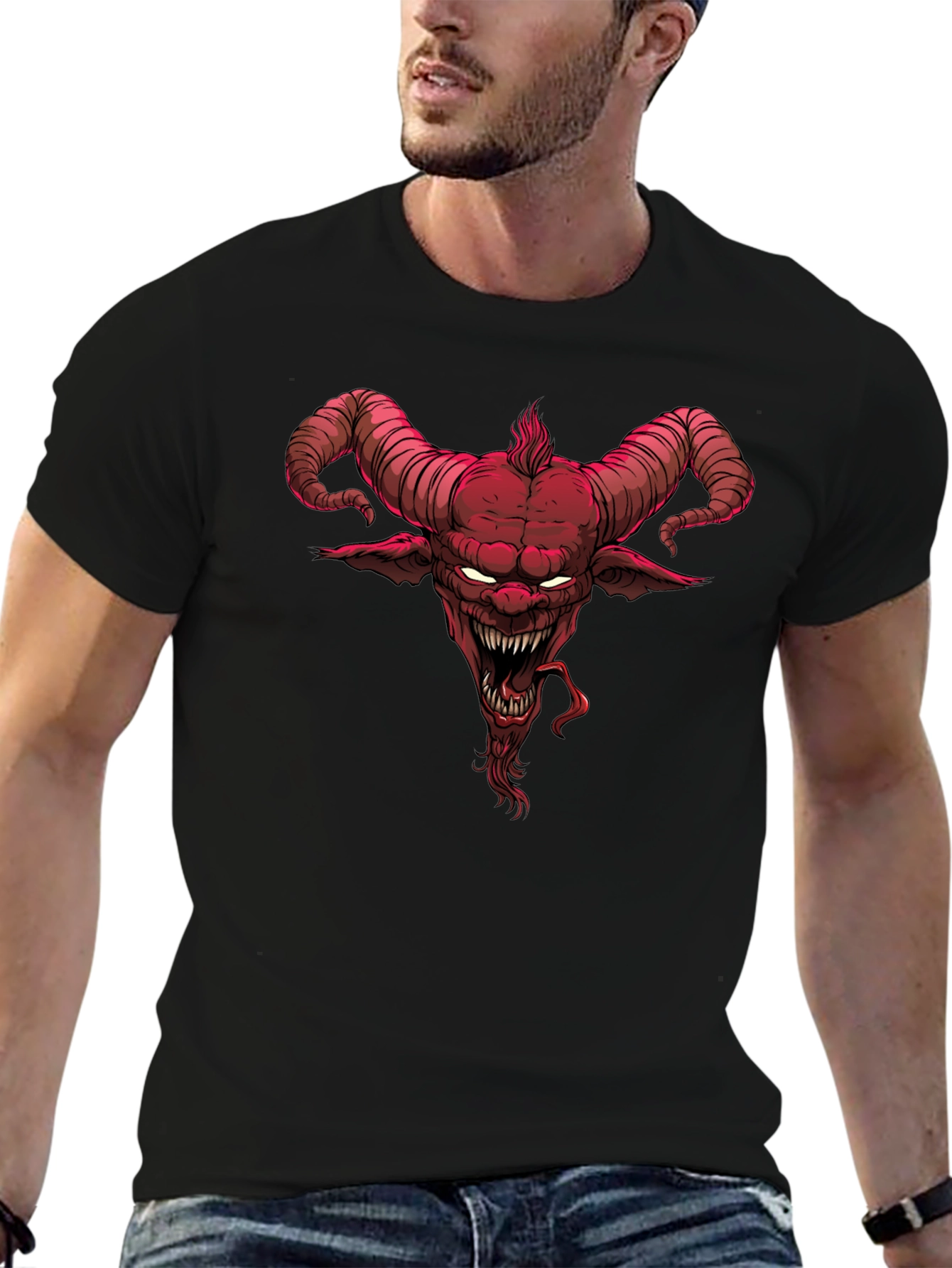 Red Demon Graphic Tee - Unleash Your Dark Side