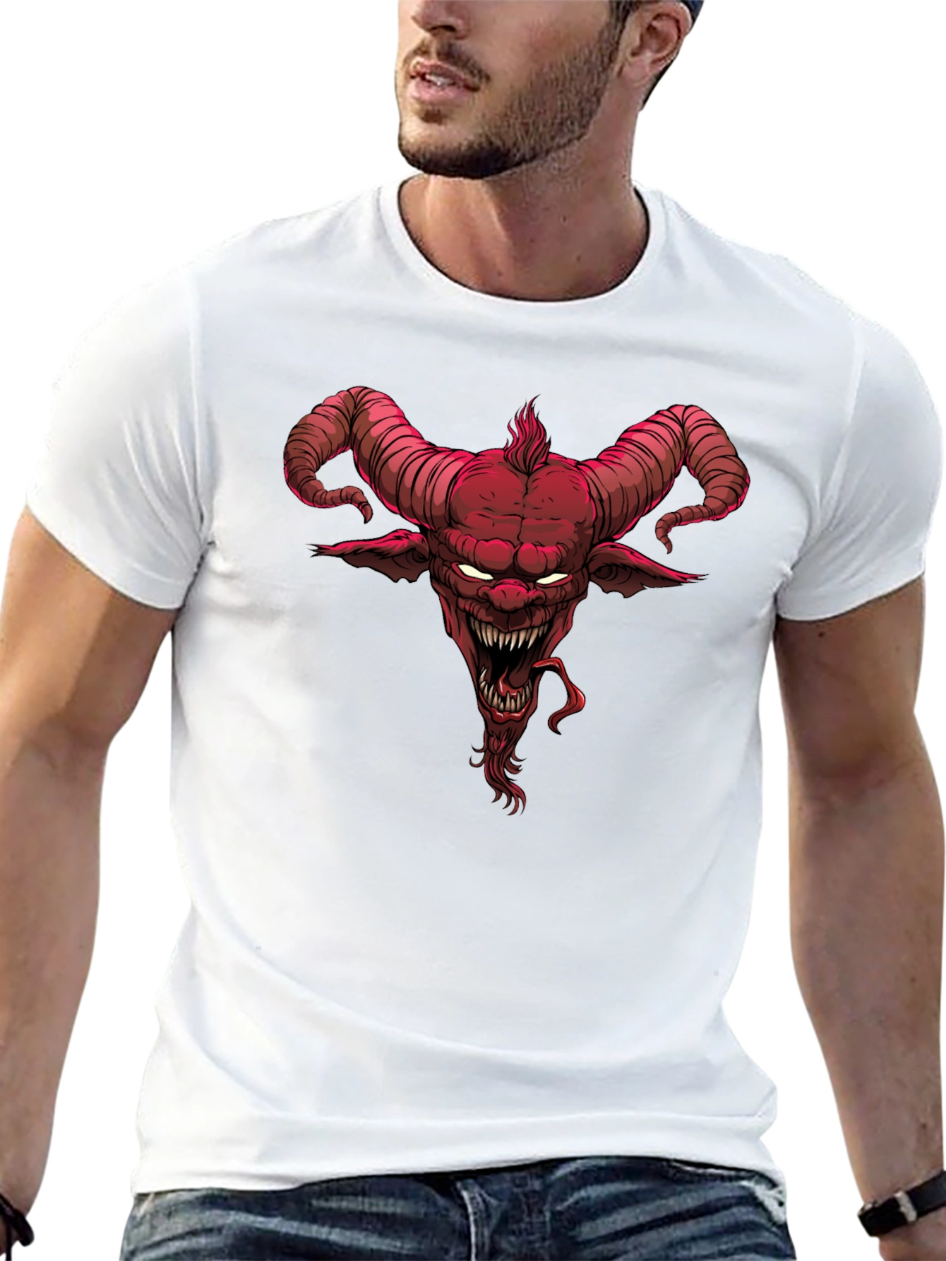 Red Demon Graphic Tee - Unleash Your Dark Side
