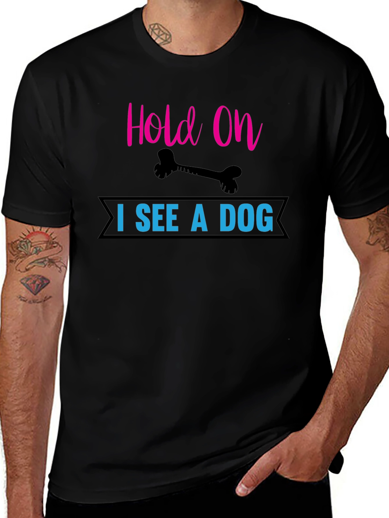 Hold On I See a Dog T-Shirt