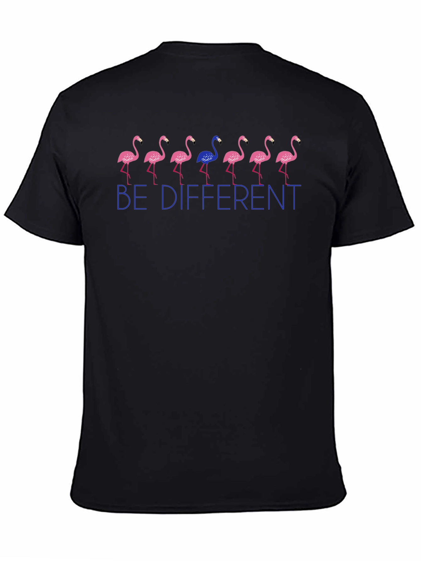 Be Different Flamingo Graphic Tee - Unique Mens T-Shirt