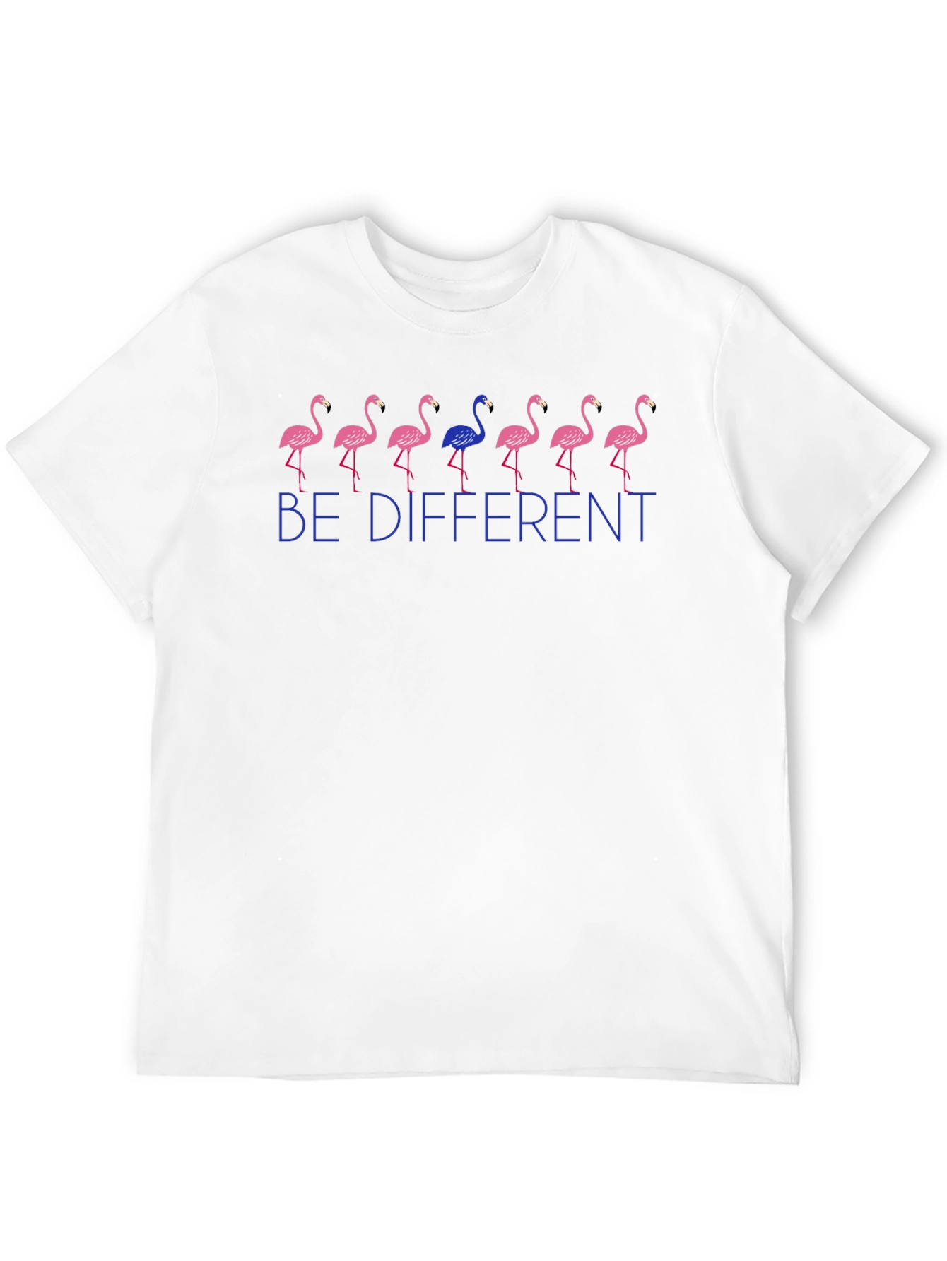 Be Different Flamingo Graphic Tee - Unique Mens T-Shirt